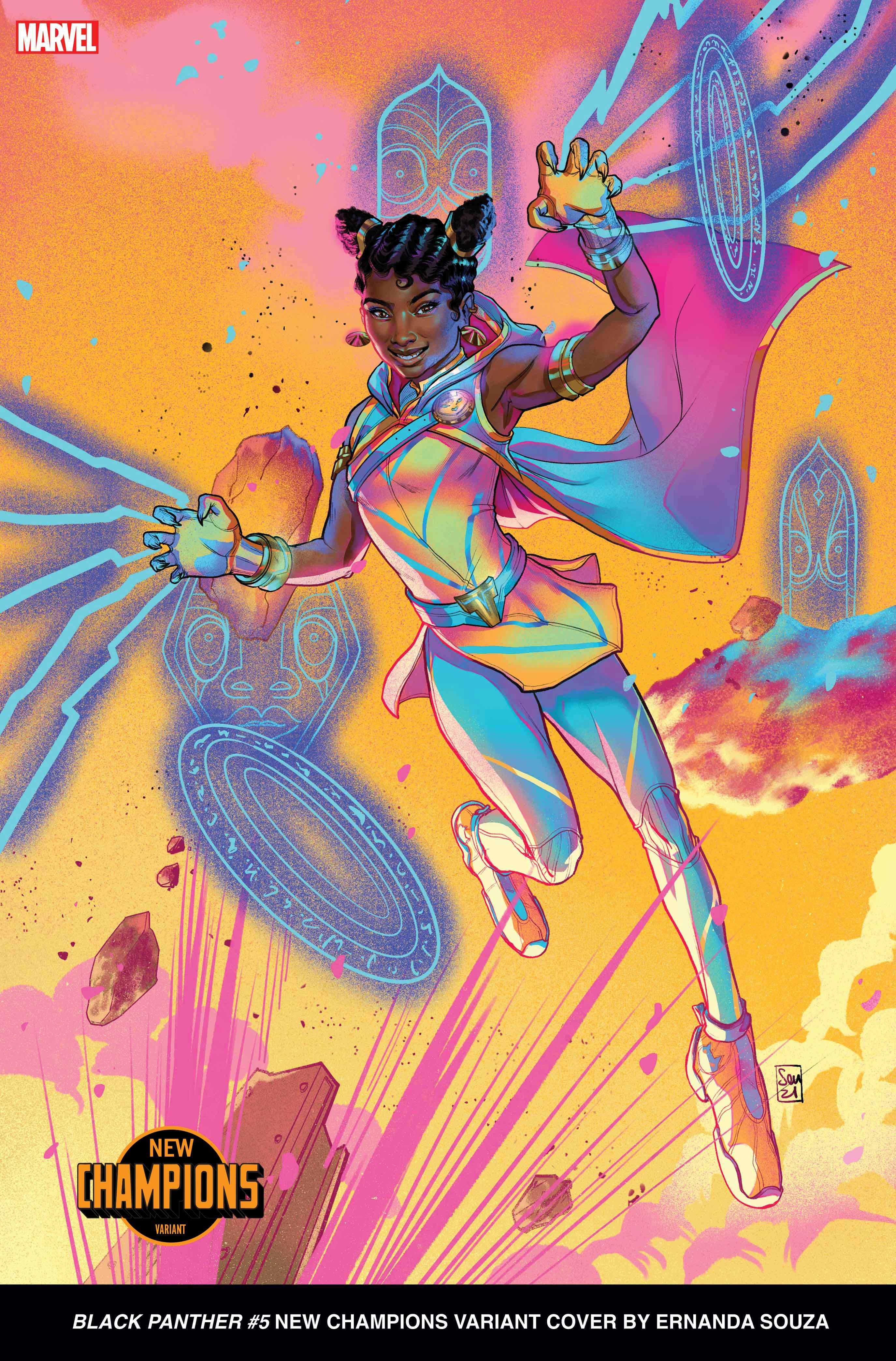 BLACK PANTHER #5 New Champions Variant Cover by Ernanda Souza