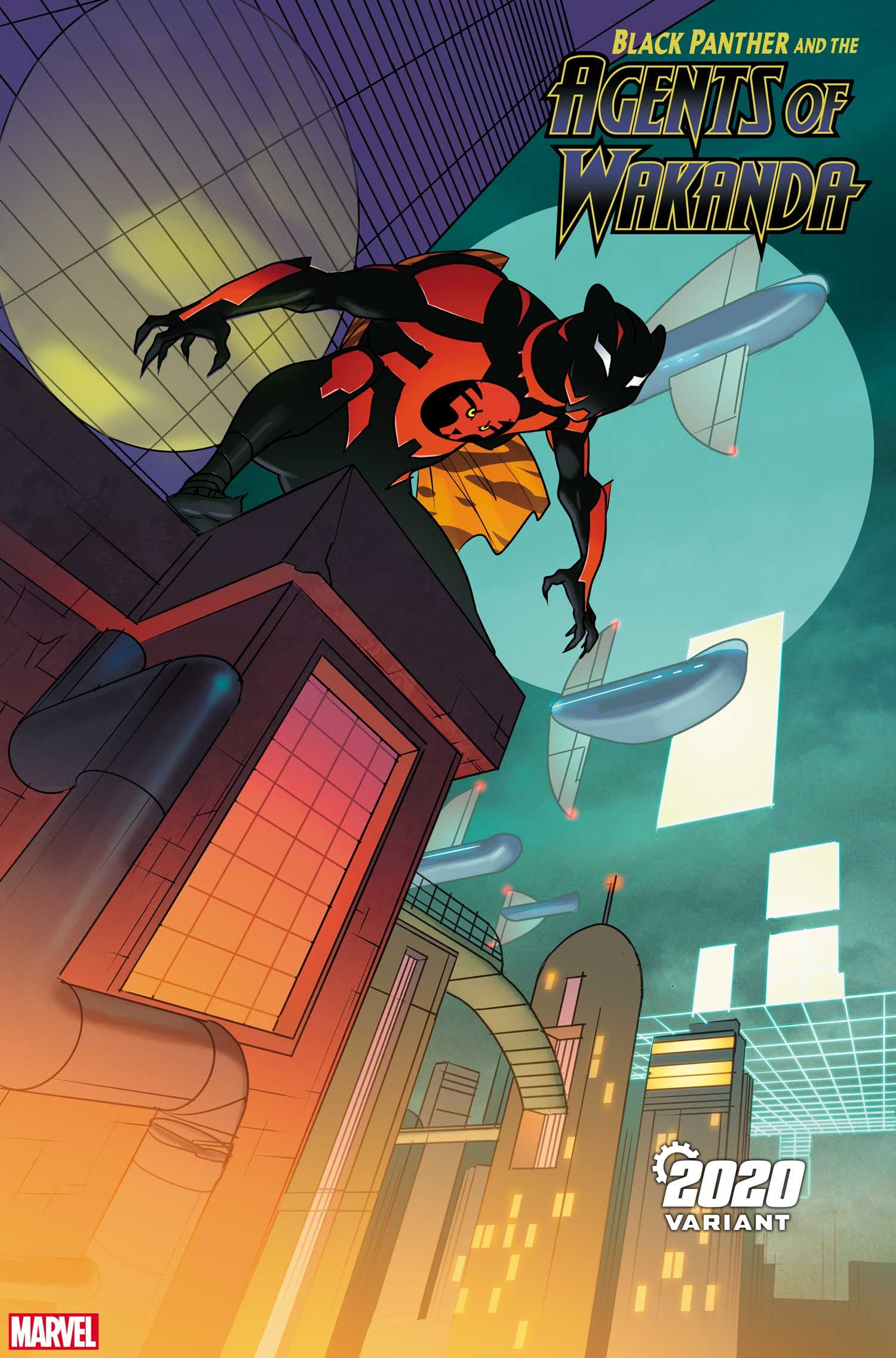 BLACK PANTHER & THE AGENTS OF WAKANDA #4 2020 VARIANT by PASQUAL FERRY with colors by CHRIS SOTOMAYOR