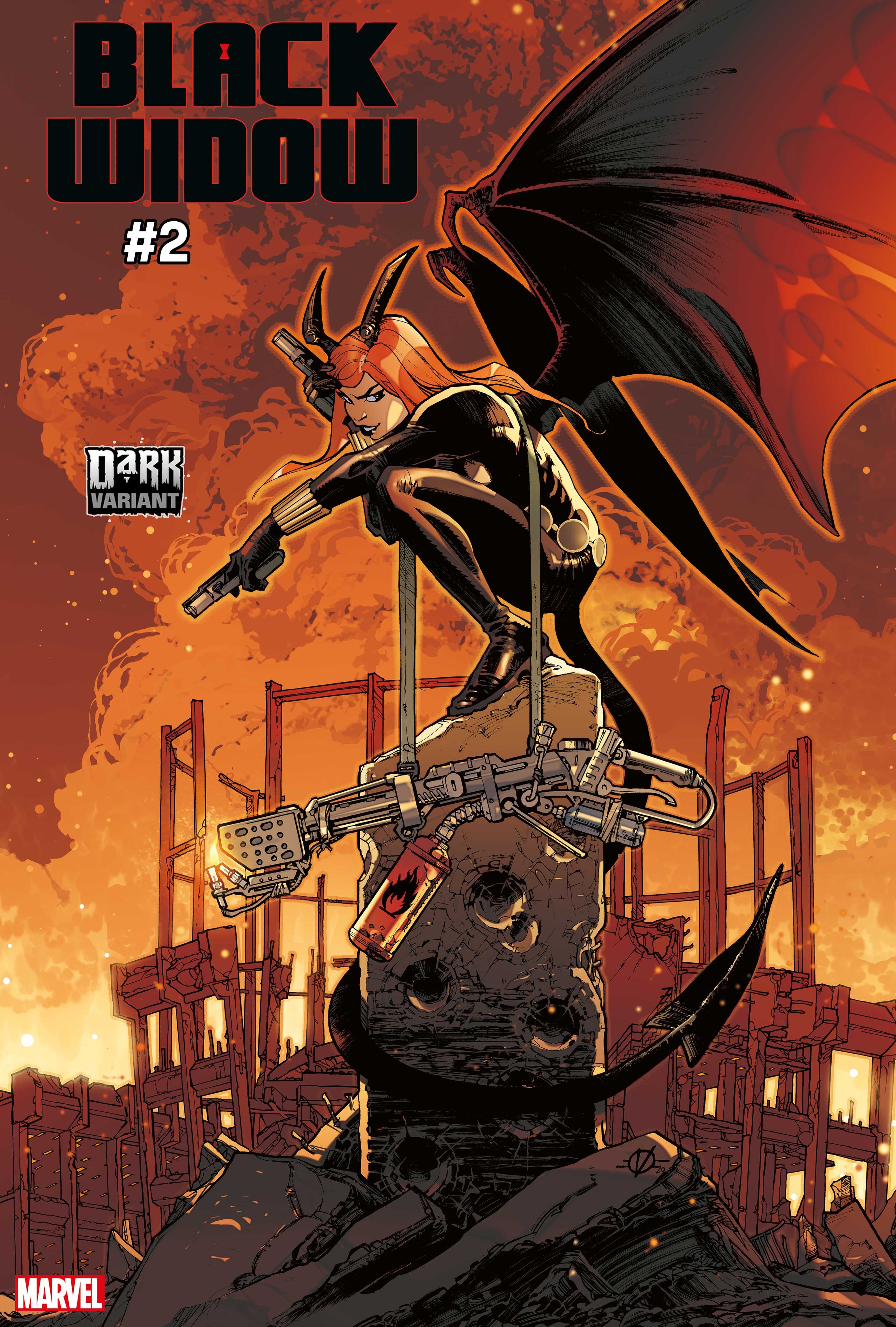 BLACK WIDOW #2 DARK MARVEL VARIANT by OLIVIER VATINE