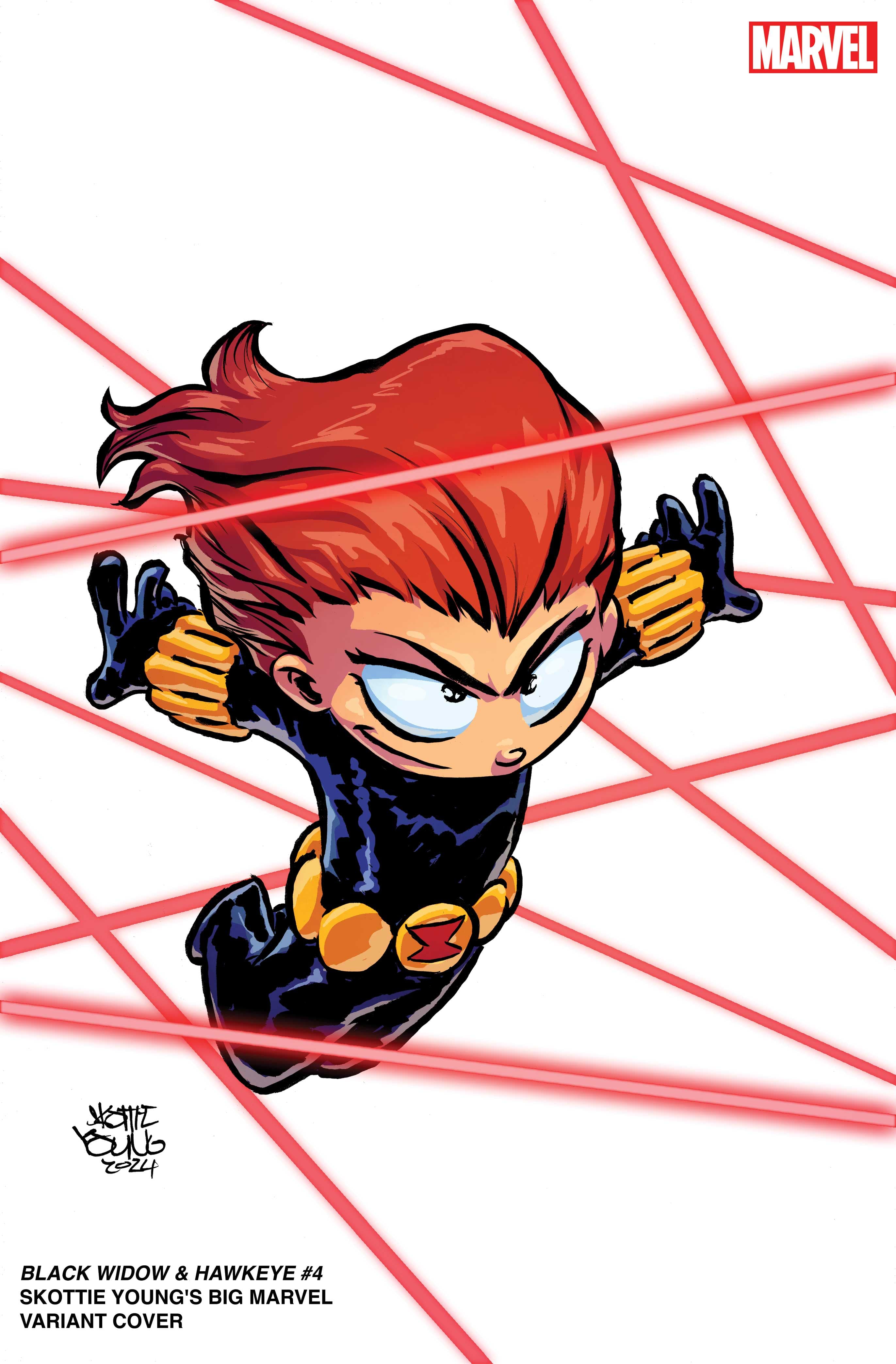 BLACK WIDOW & HAWKEYE #4 Skottie Young's Big Marvel Variant Cover
