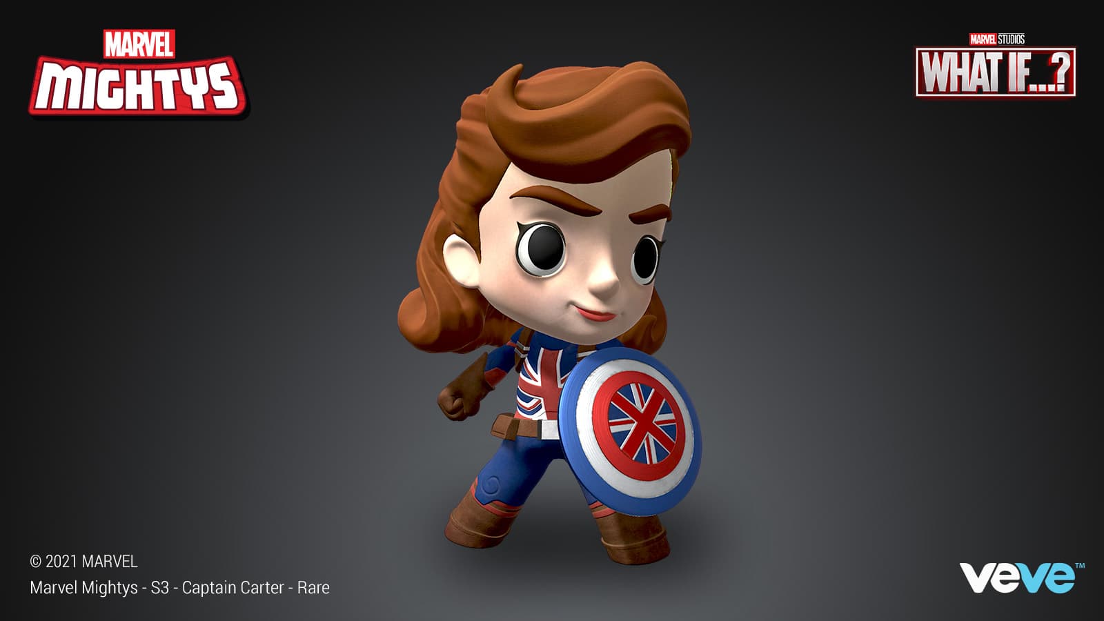 RARE — Marvel Mightys – Captain Carter