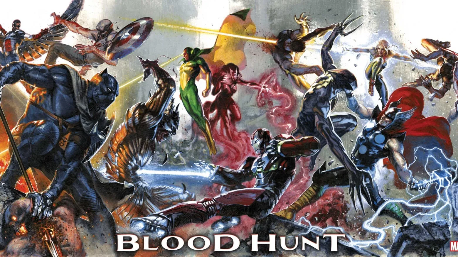 Blood Hunt' Connecting Cover Holds the Line Against the Vampire Armies