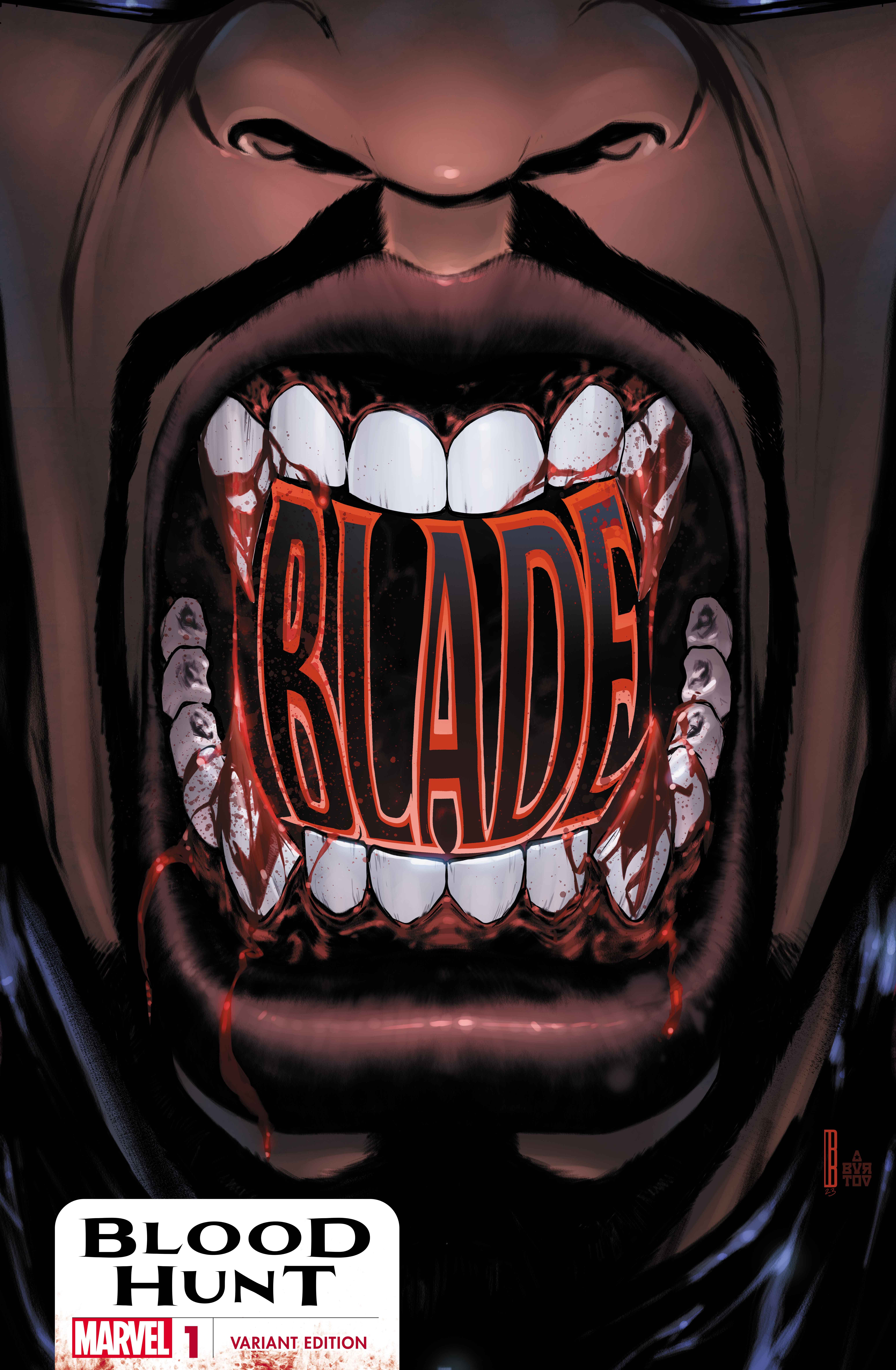 BLOOD HUNT #1 Fangs Variant Cover by artist David Baldeón