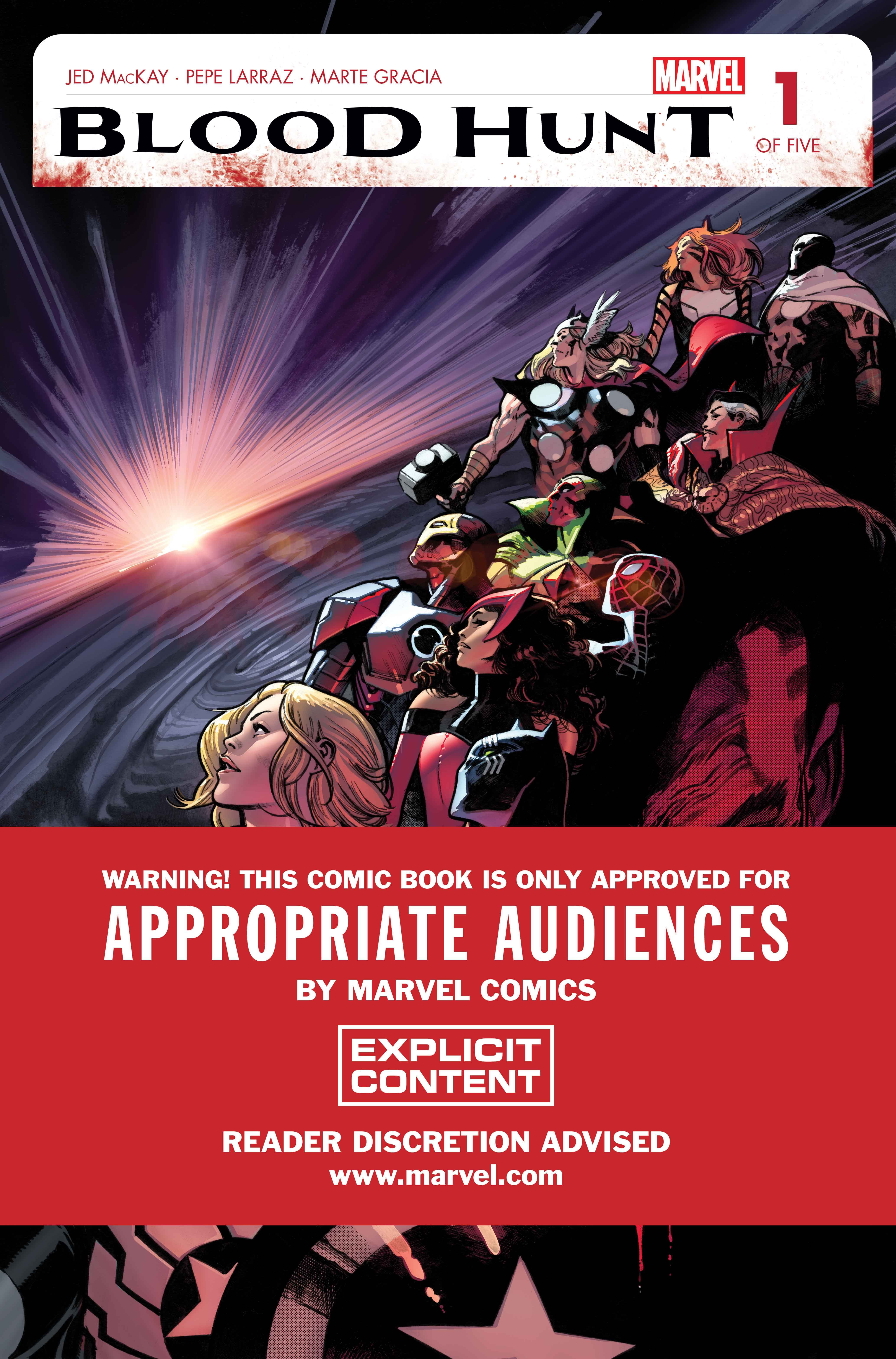 BLOOD HUNT #1 cover by Pepe Larraz