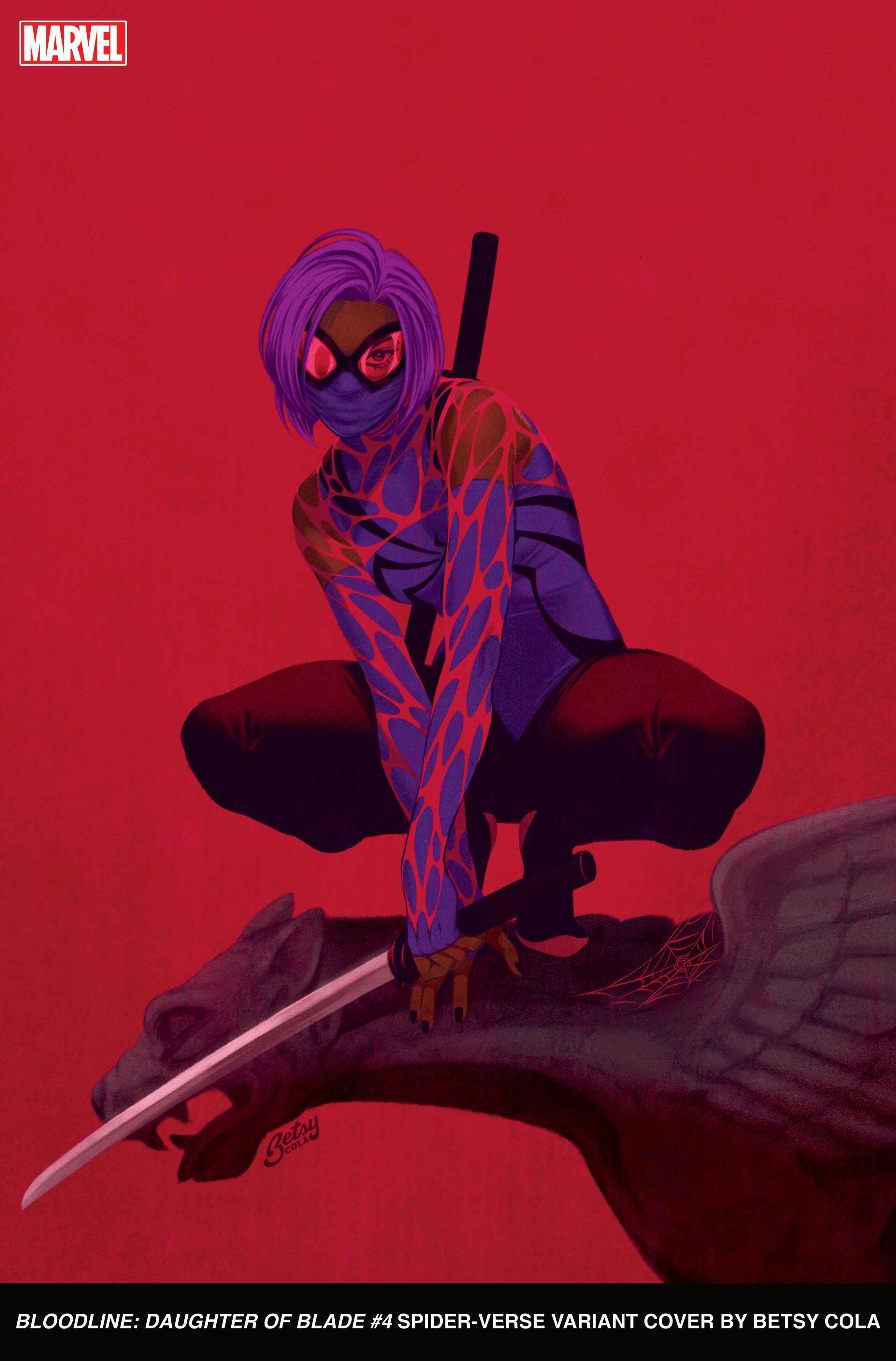 BLOODLINE: DAUGHTER OF BLADE #4 Spider-Verse Variant Cover by Betsy Cola