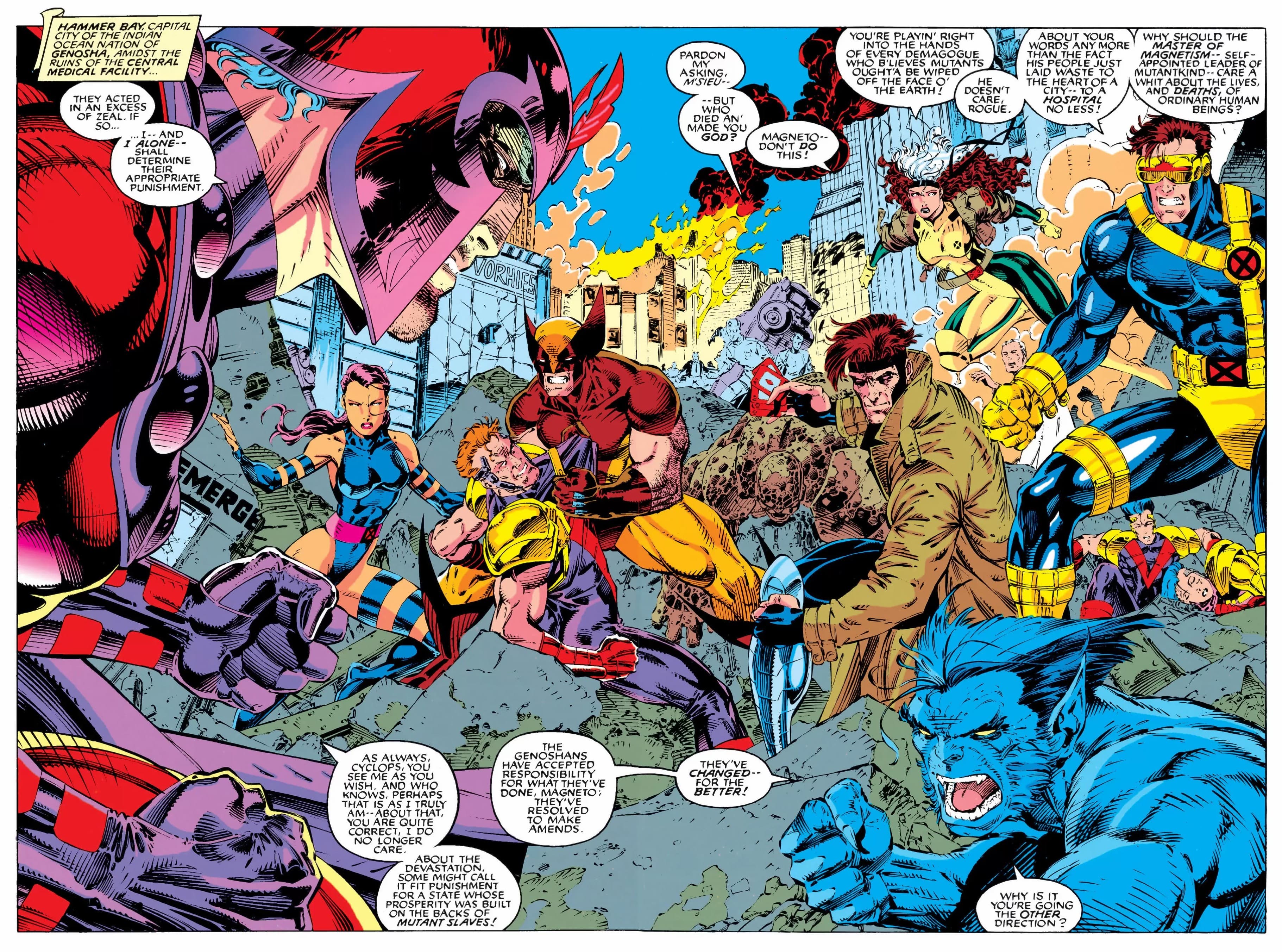 X-MEN (1991) #2 artwork by Jim Lee, Scott Williams, and Joe Rosas