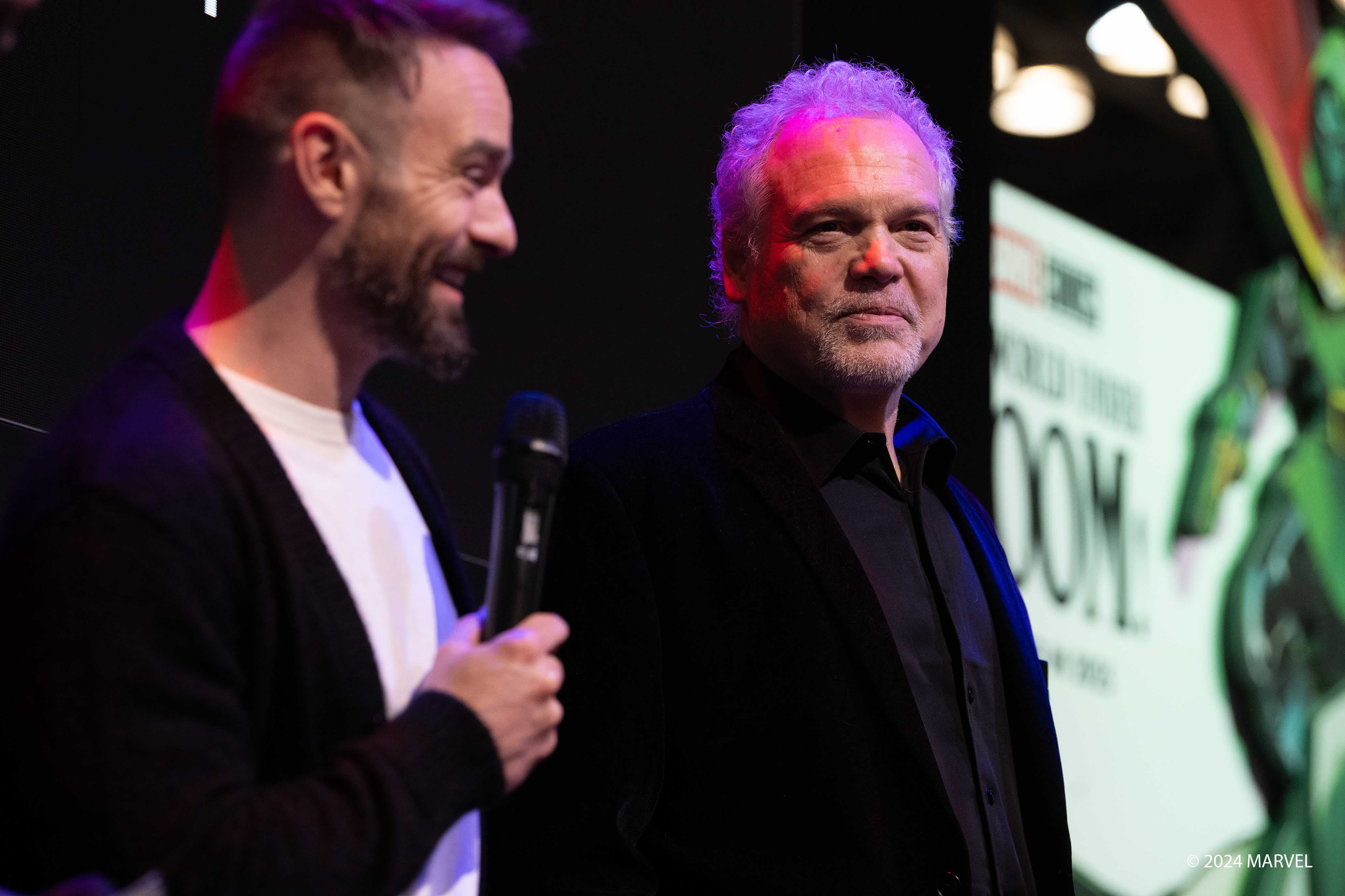 'Daredevil: Born Again' stars Charlie Cox and Vincent D'Onofrio at NYCC 2024