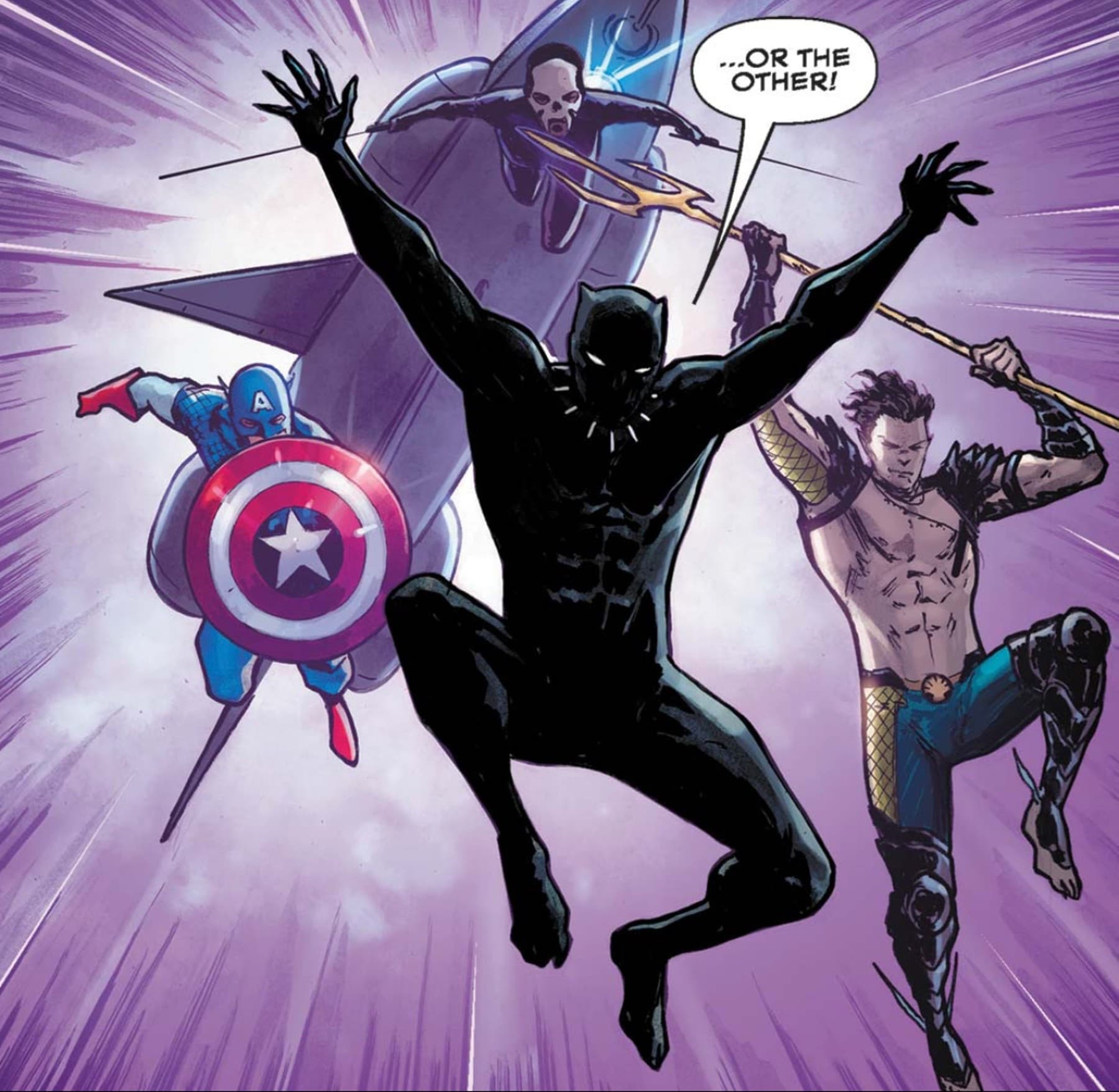 BLACK PANTHER (2021) #14 panel by John Ridley and German Peralta