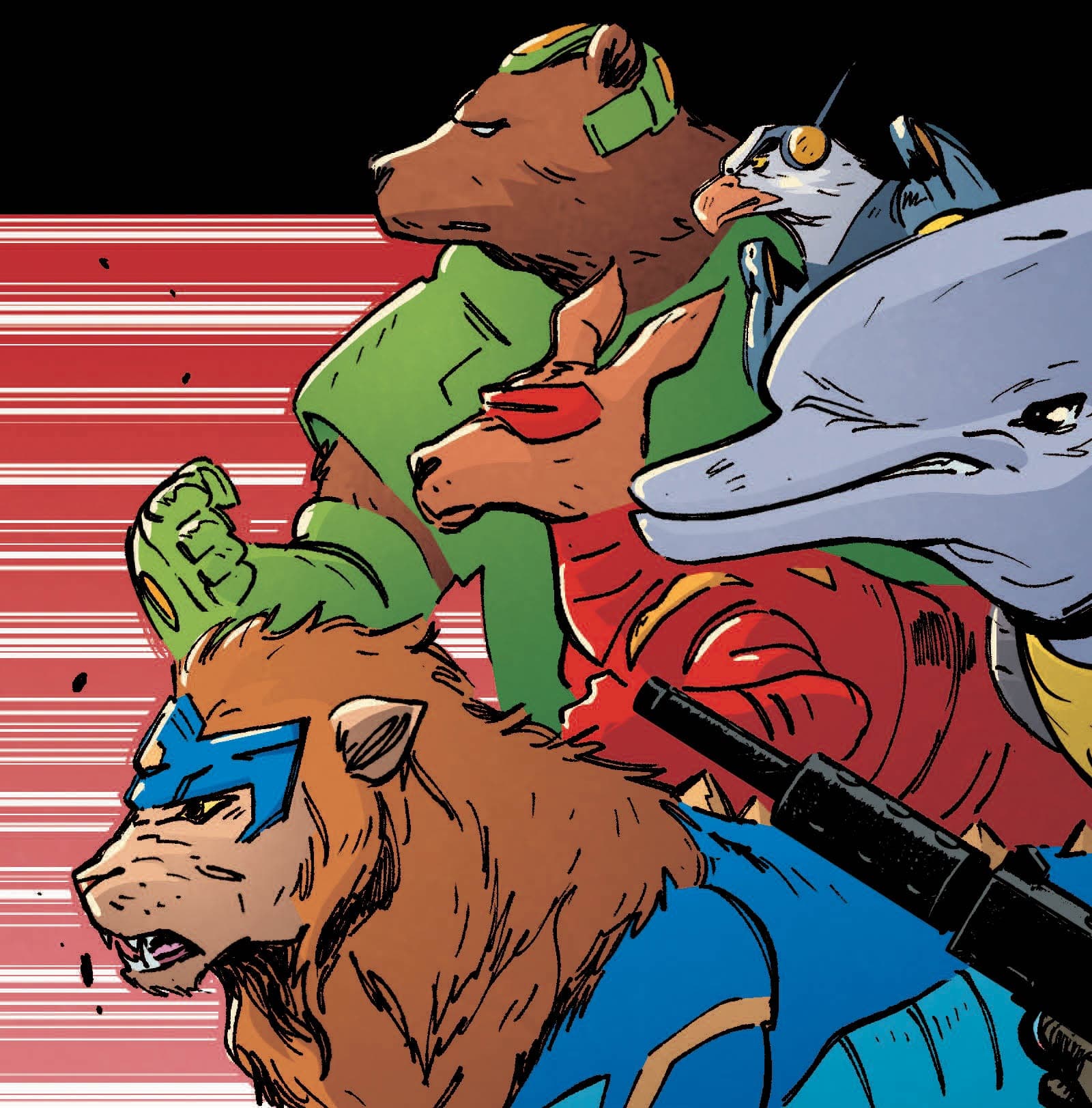 Preview panels from BRUTE FORCE INFINITY COMIC (2023) #1.