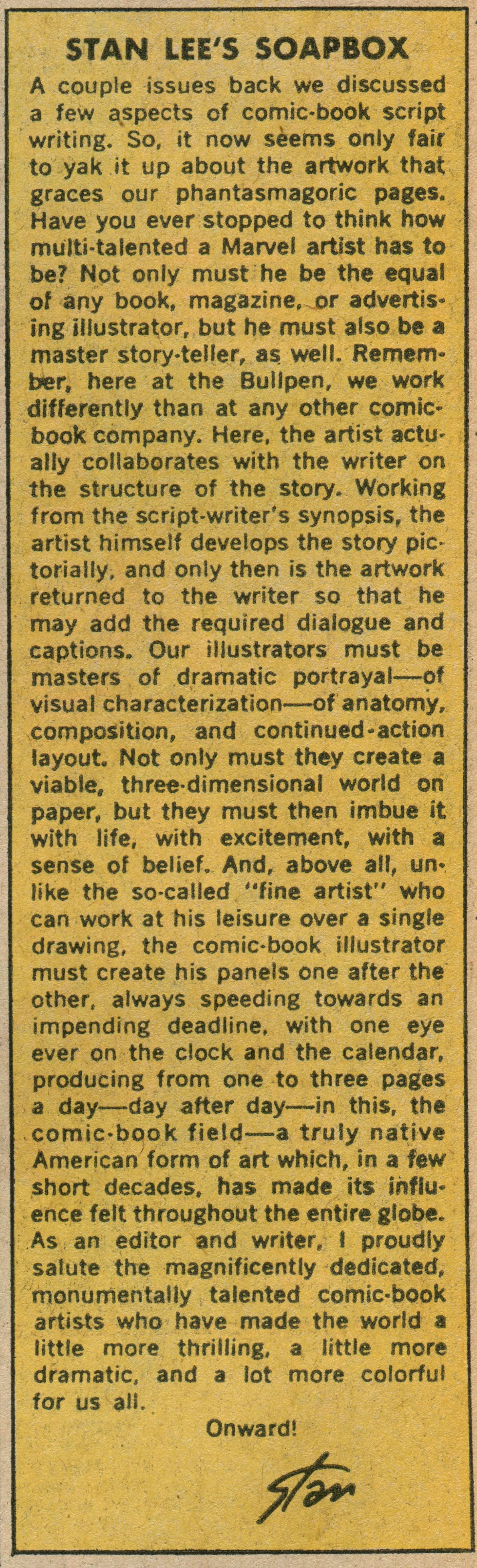 Stan's Soapbox