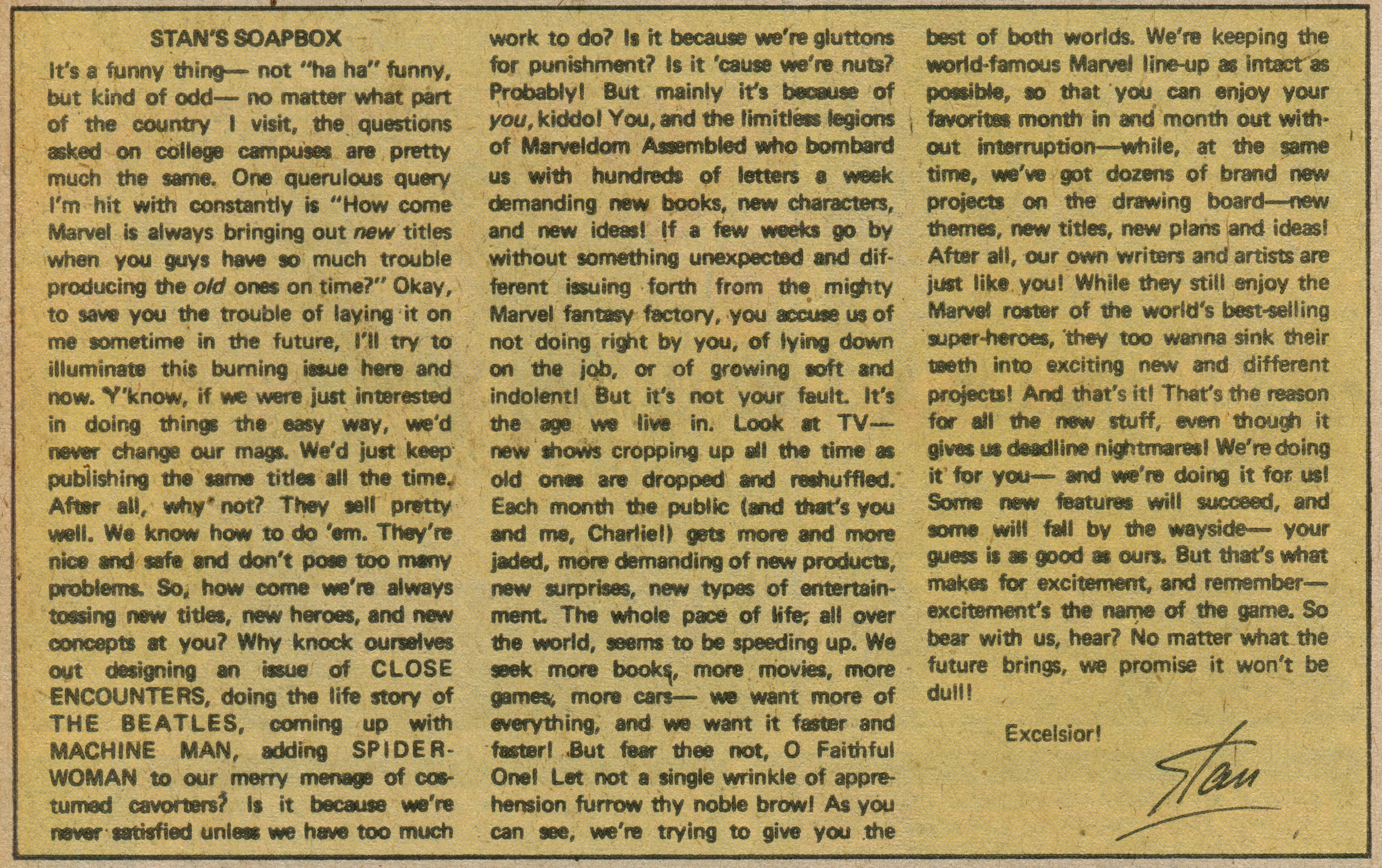 Stan's Soapbox