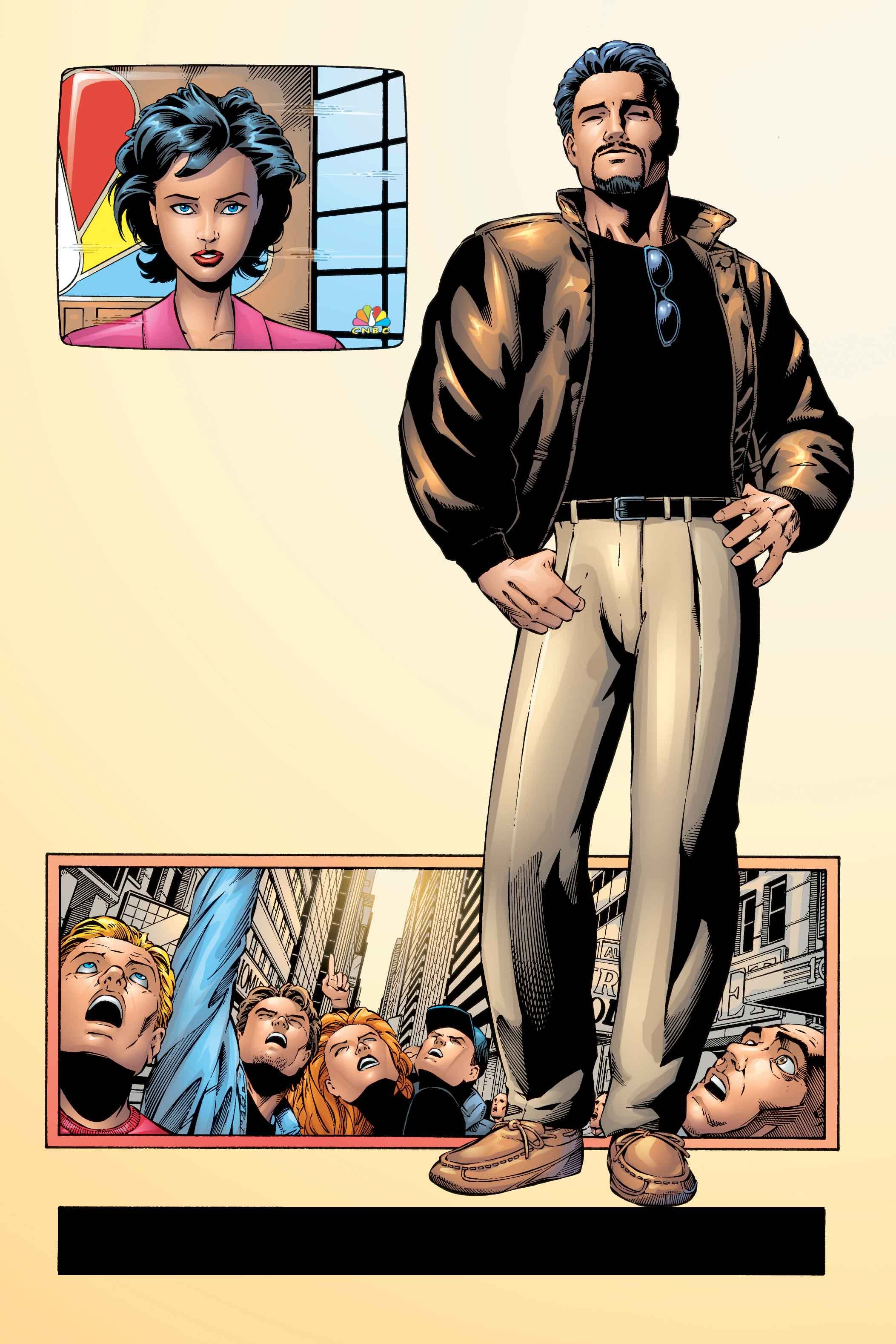 Tony Stark in tan