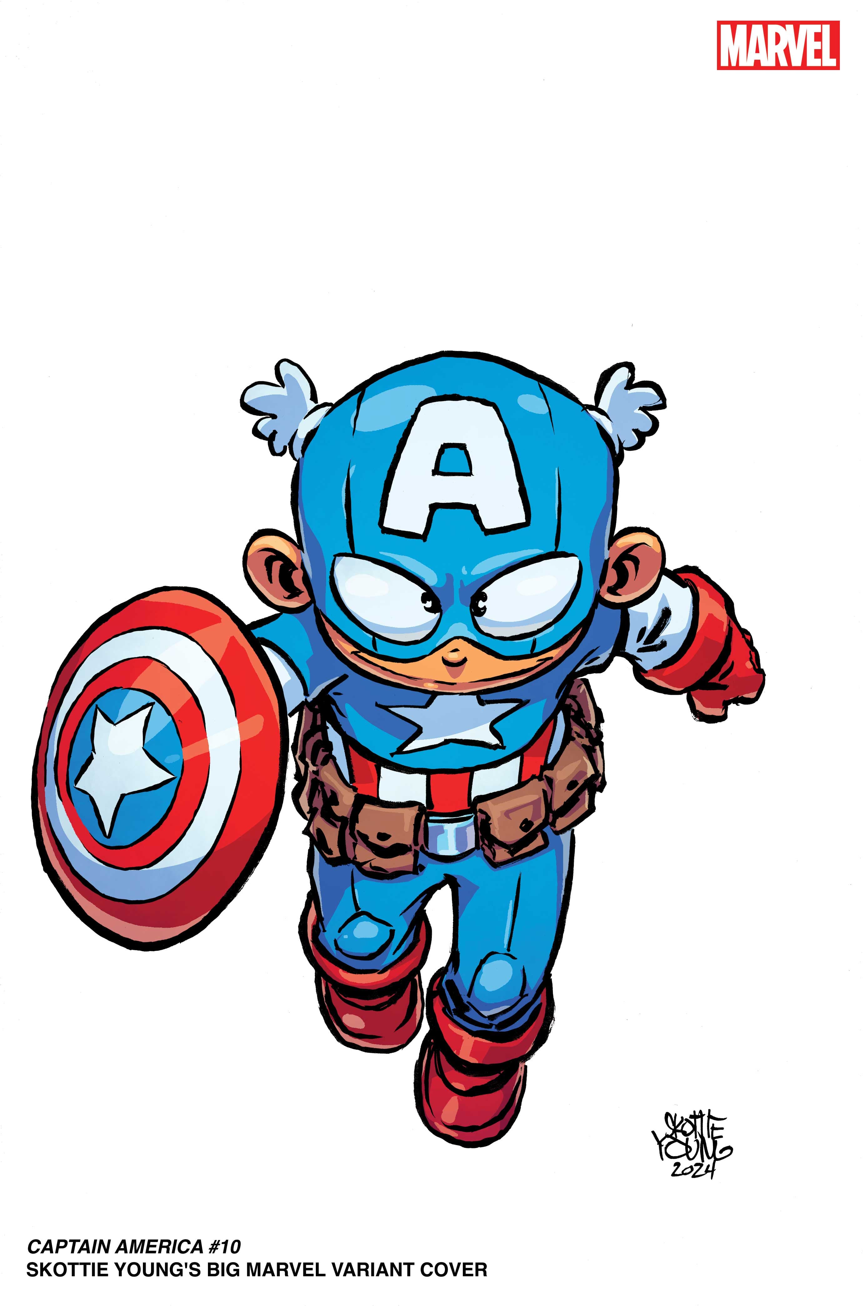CAPTAIN AMERICA #10 Skottie Young's Big Marvel Variant Cover