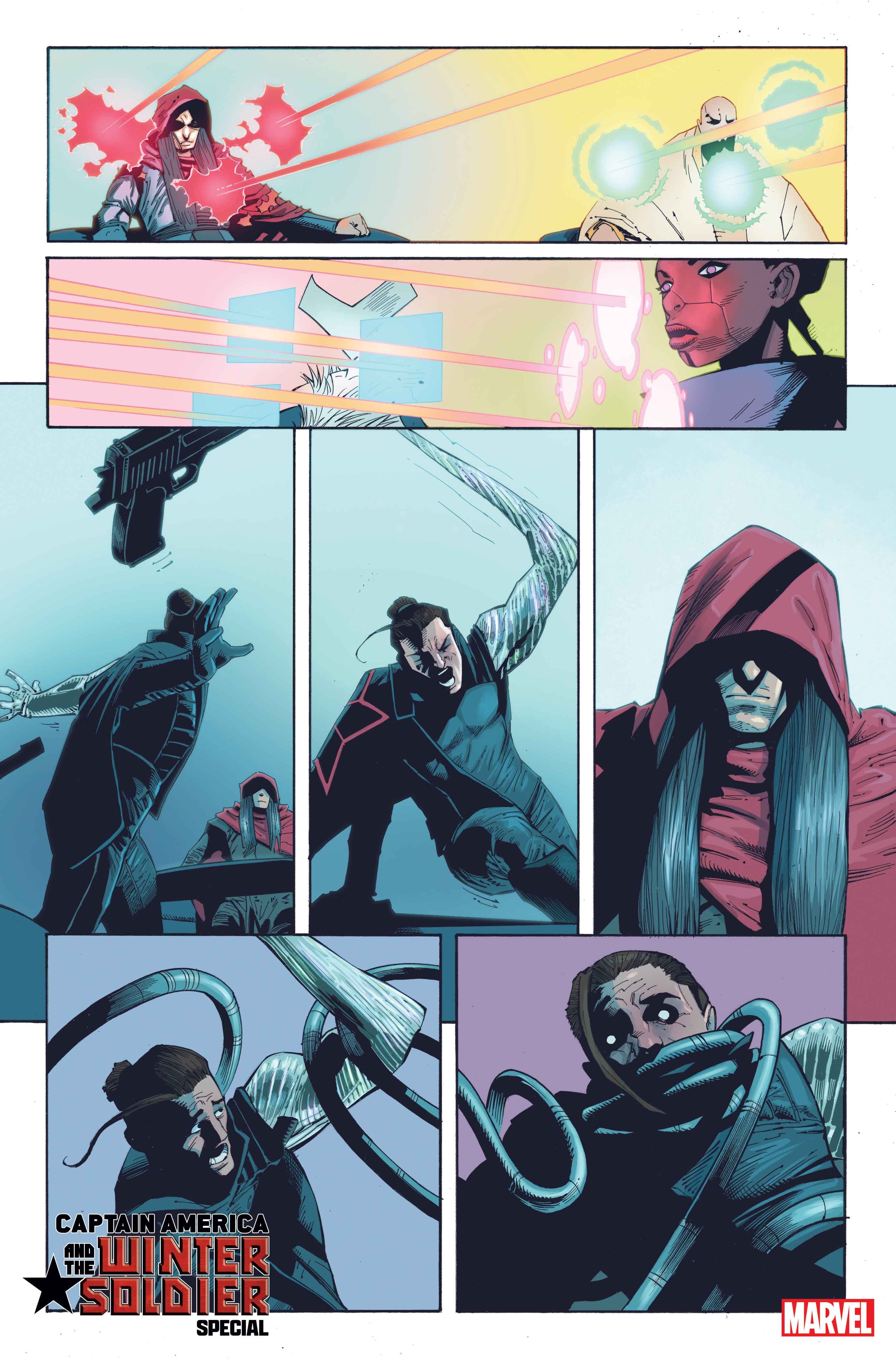 CAPTAIN AMERICA & THE WINTER SOLDIER SPECIAL #1 interior artwork by Kev Walker