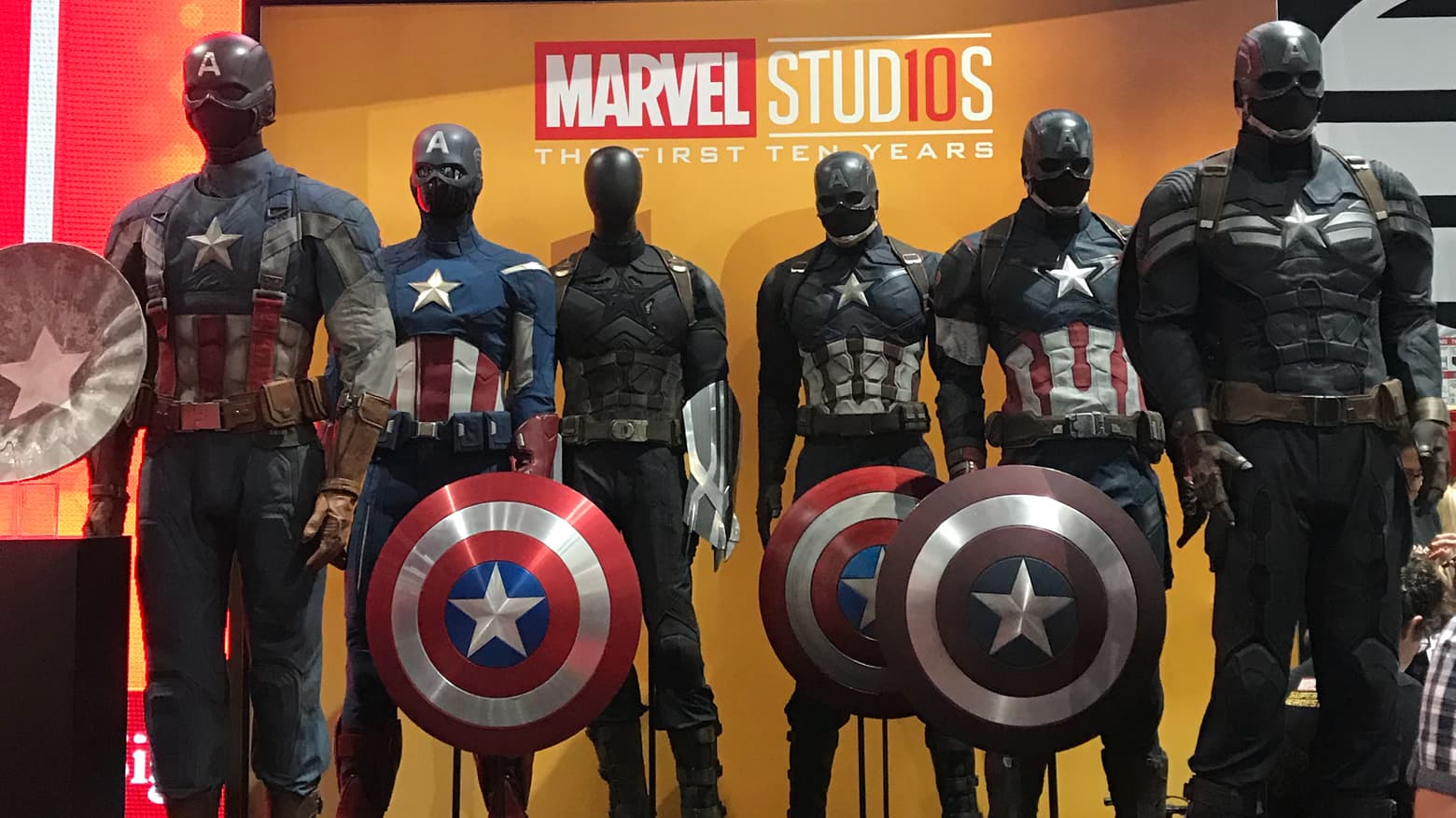 Captain America Costumes on Display at San Diego Comic-Con