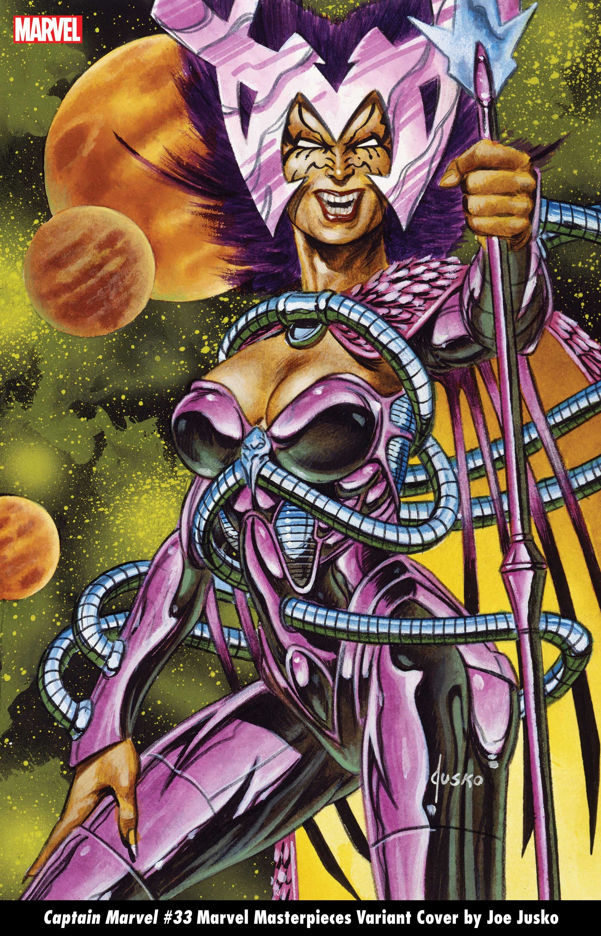 CAPTAIN MARVEL #33 MARVEL MASTERPIECES VARIANT COVER by JOE JUSKO