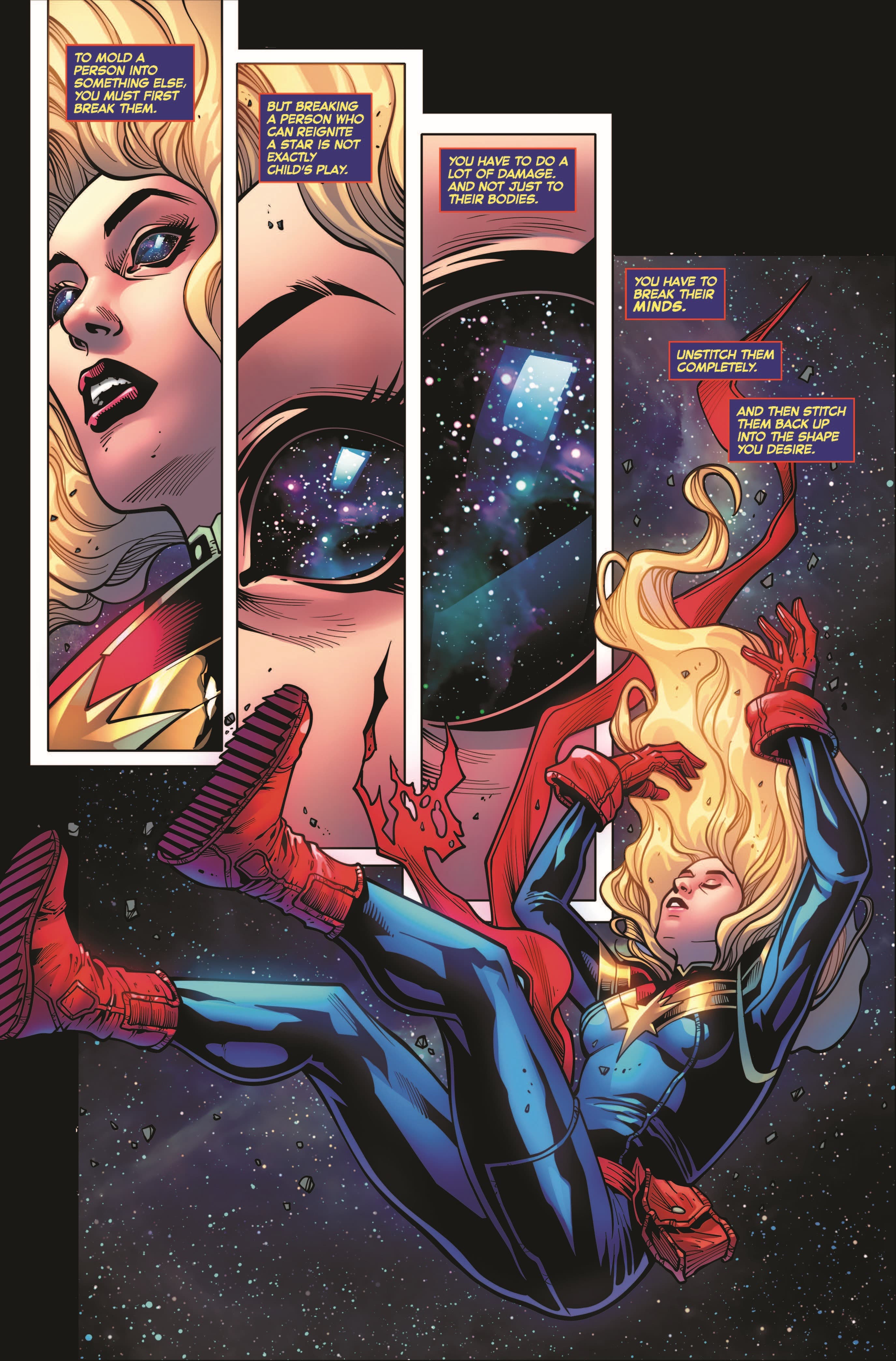 CAPTAIN MARVEL (2019) #48 page by Kelly Thompson and Sergio Dávila