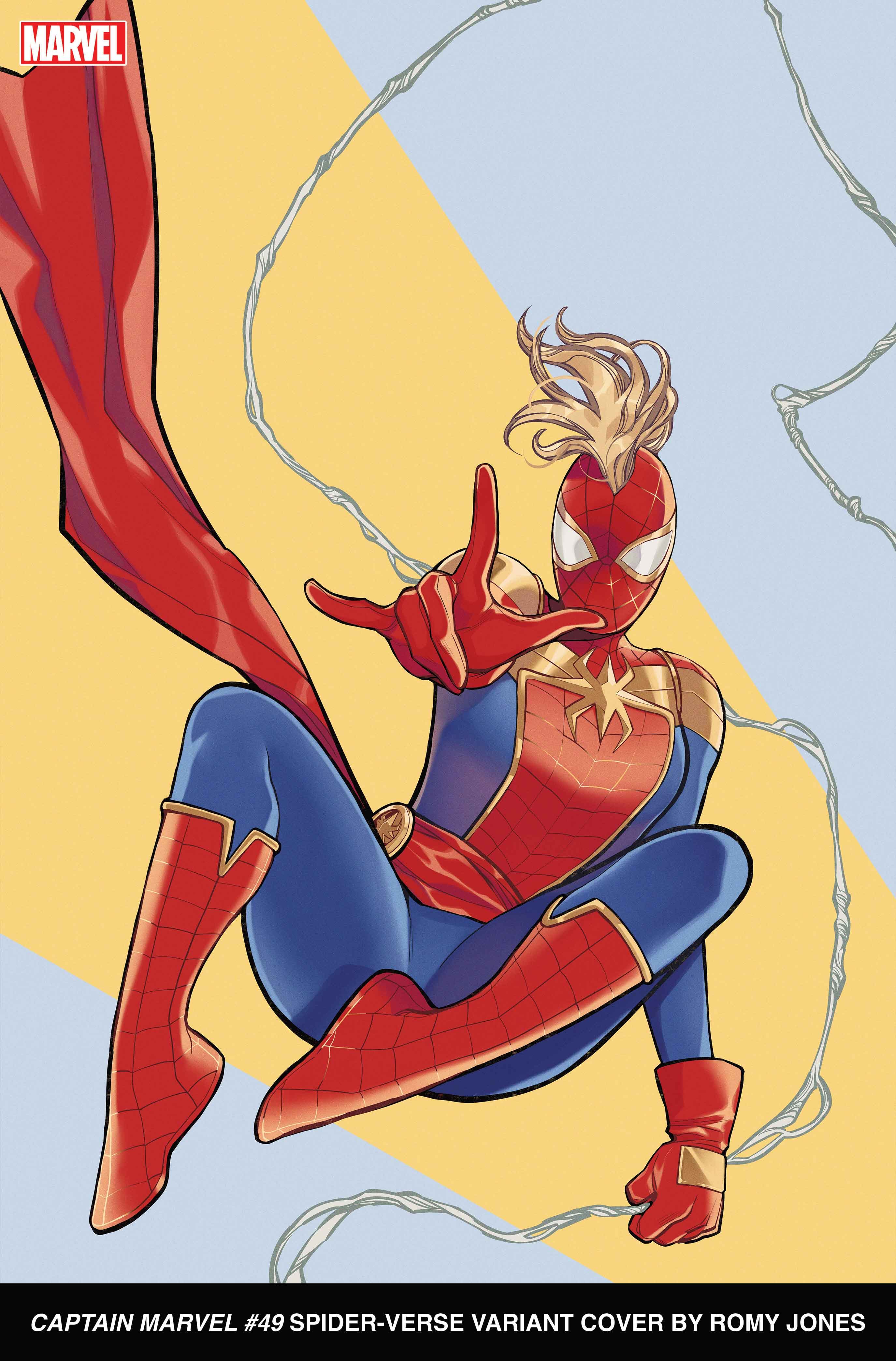 CAPTAIN MARVEL #49 Spider-Verse Variant Cover by Romy Jones