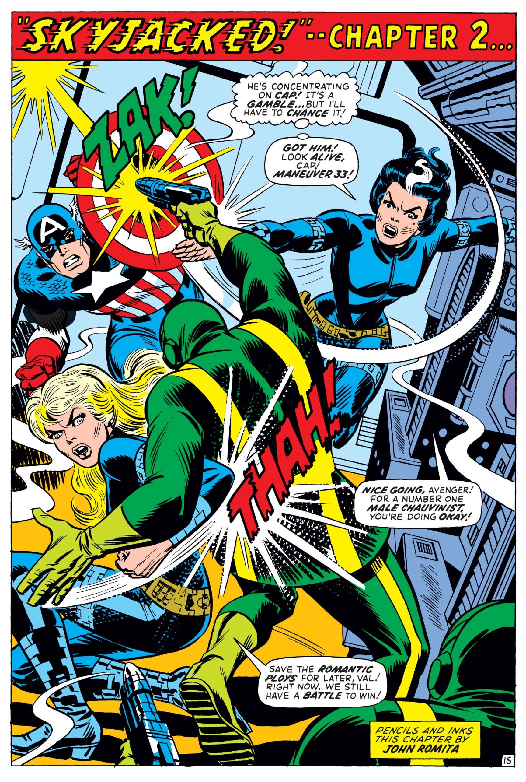 Valentina, Sharon Carter, and Captain America: Steve Rogers against Hydra.