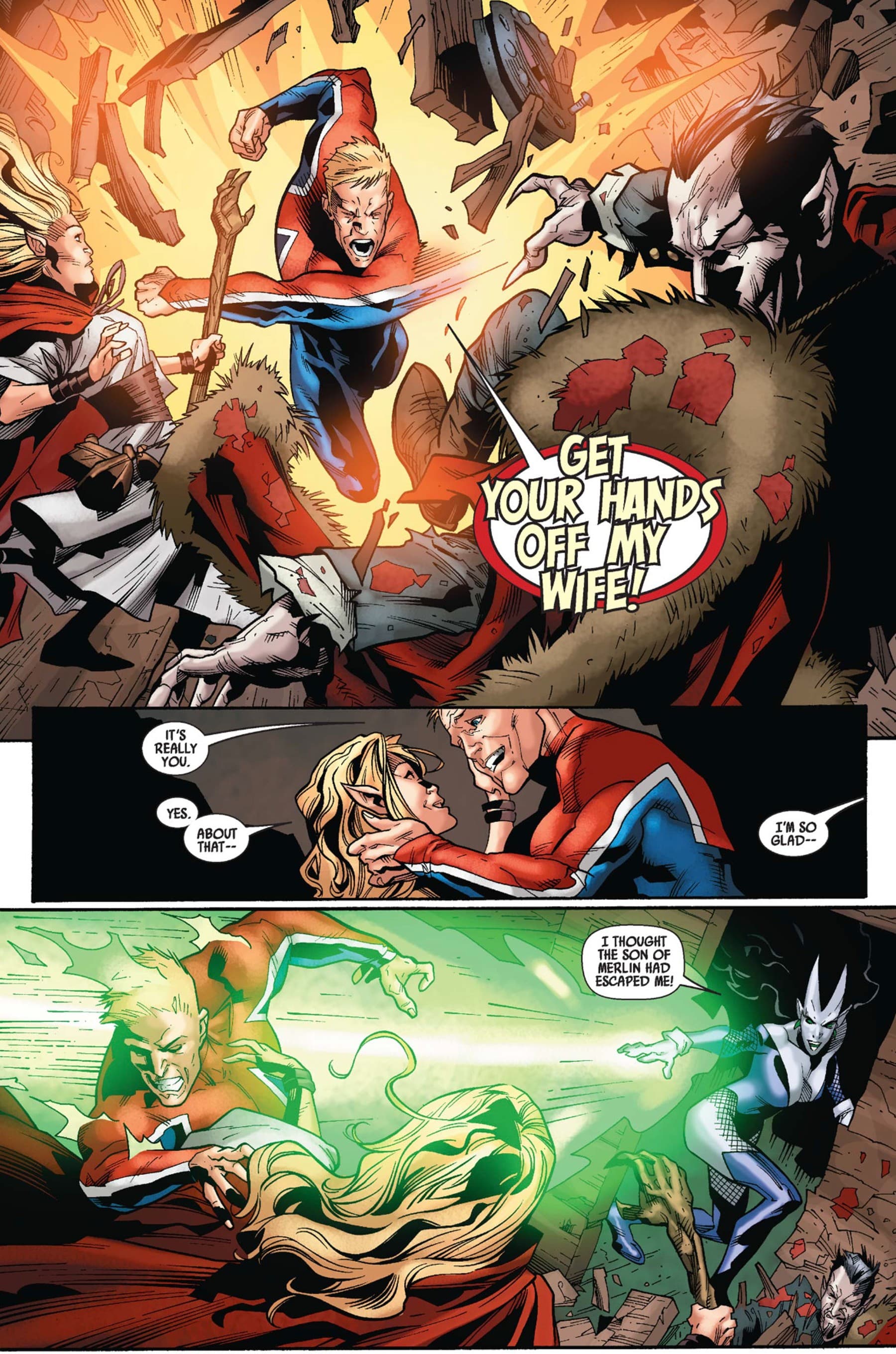 CAPTAIN BRITAIN AND MI13 (2008) #15 page by Paul Cornell and Leonard Kirk