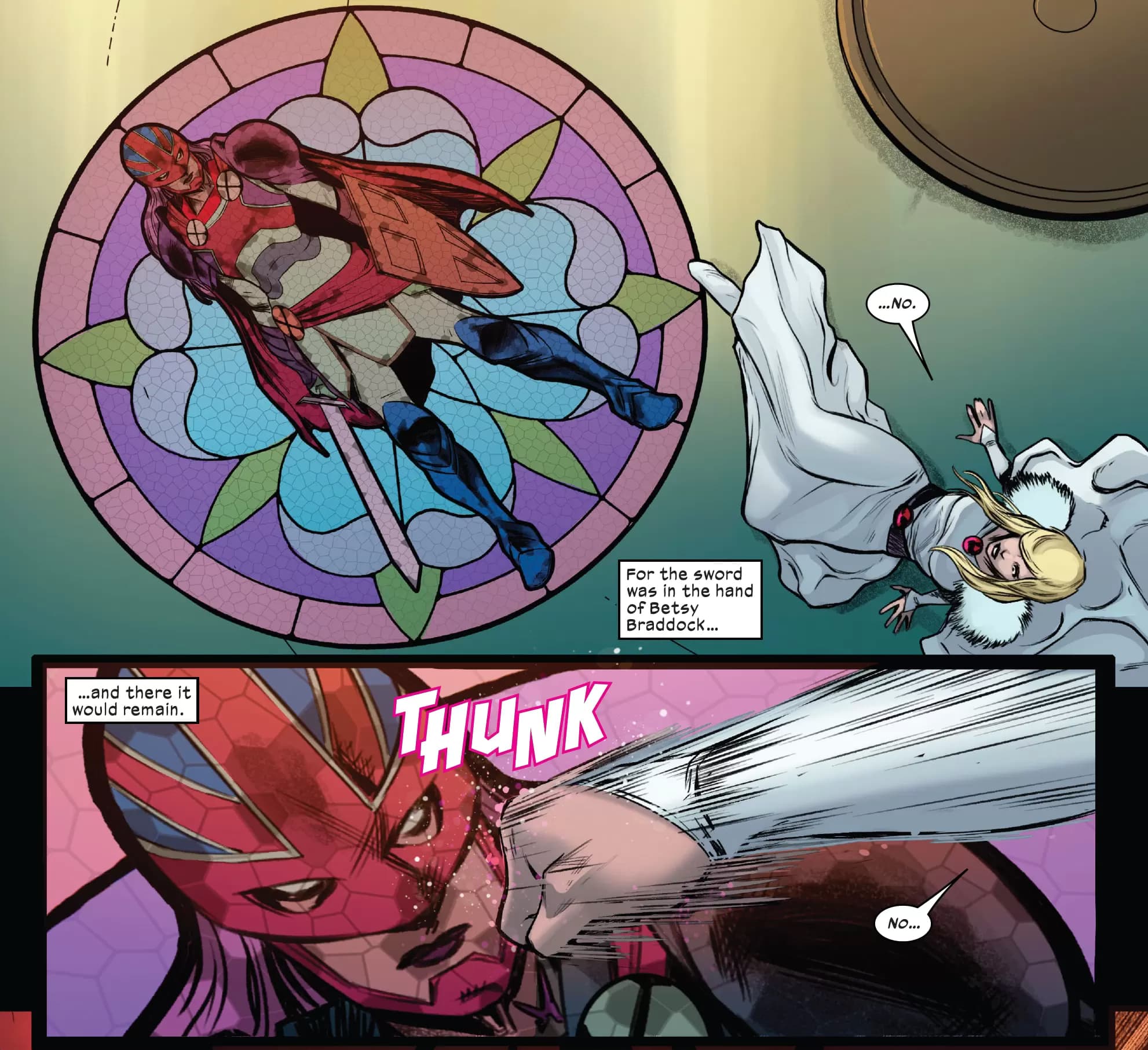 EXCALIBUR (2019) #15 artwork by Mahmud Asrar, Stefano Caselli, Sunny Gho, and Rachelle Rosenberg