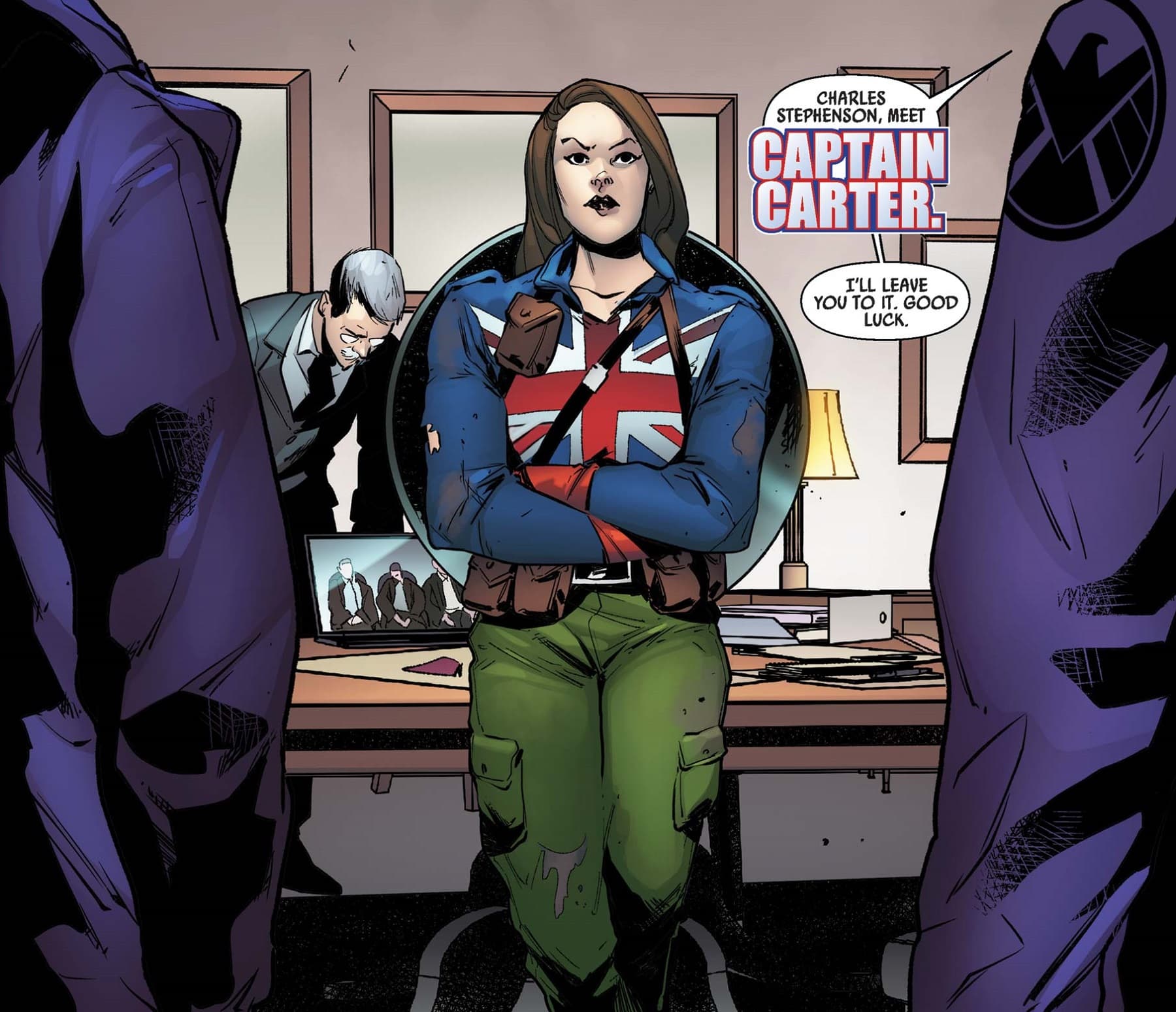 Captain Carter gets her mission during WWII.