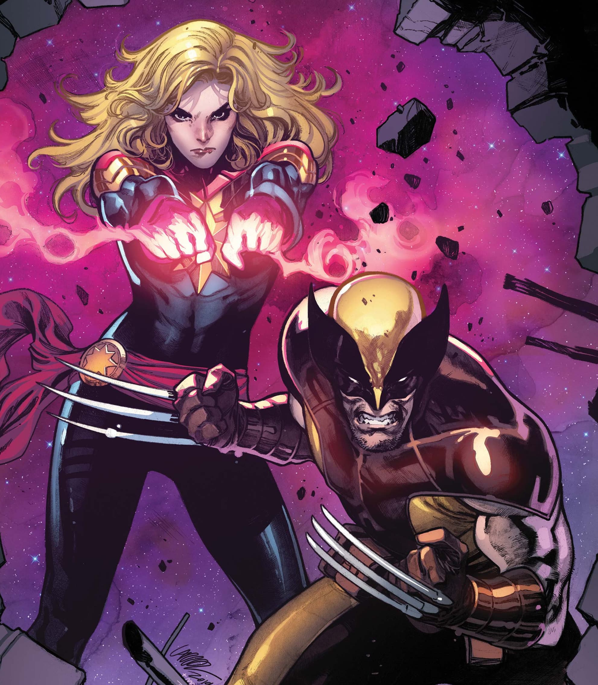 CAPTAIN MARVEL (2019) #17 cover by Pepe Larraz and Marte Gracia