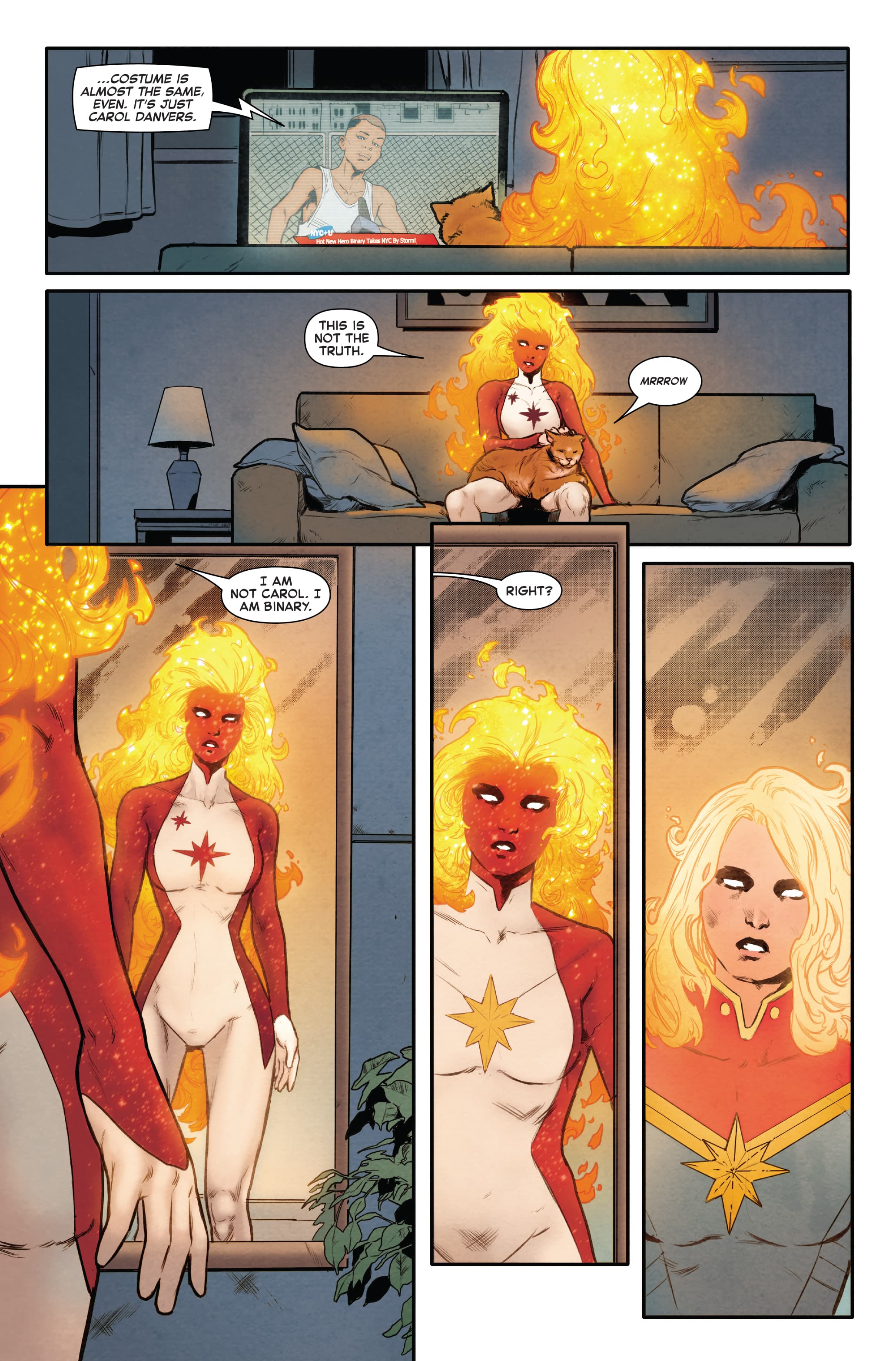 CAPTAIN MARVEL #38 page by by Kelly Thompson, Juan Frigeri and Álvaro López