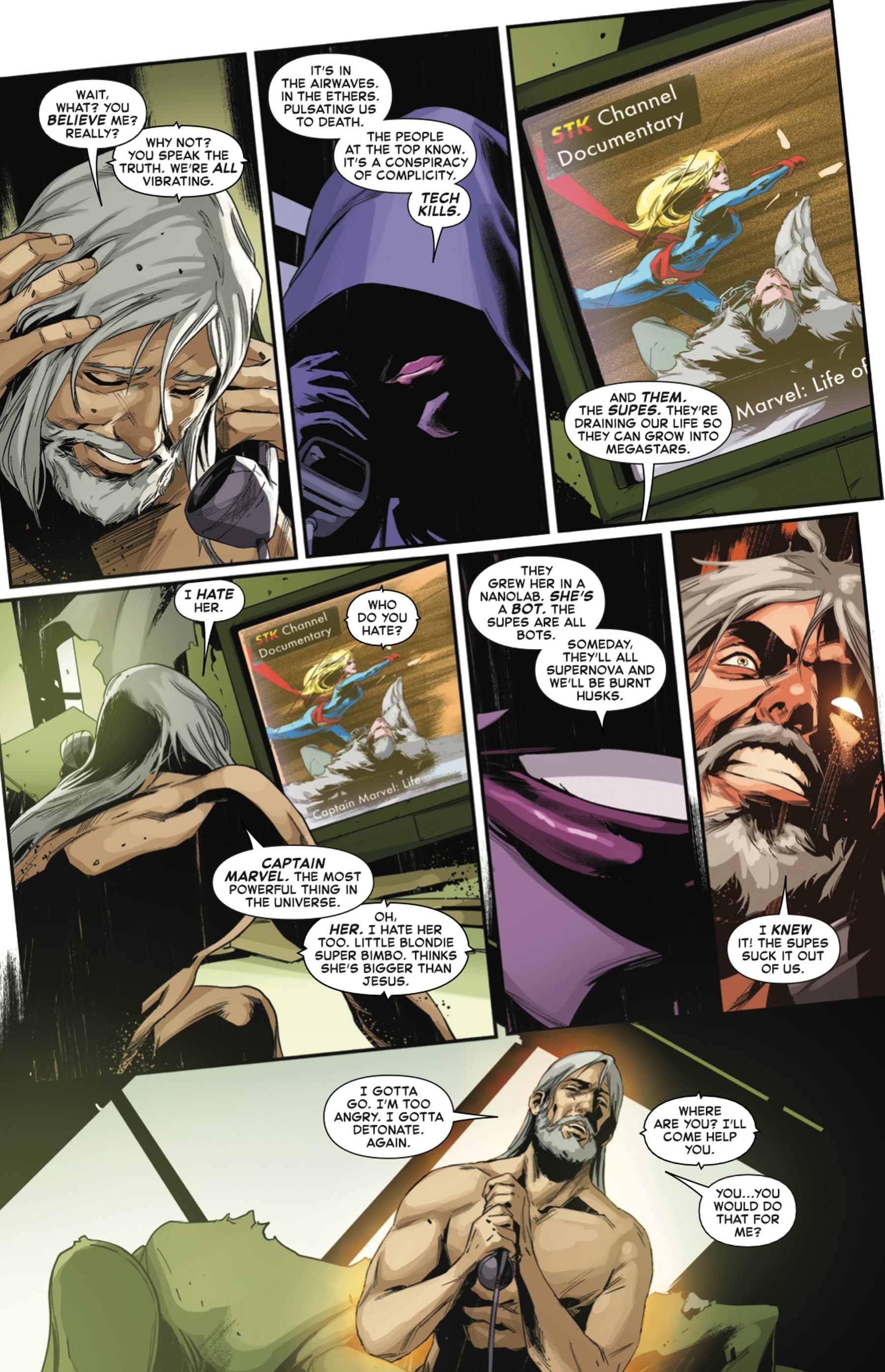 CAPTAIN MARVEL: DARK TEMPEST (2023) #1 page by Ann Nocenti and Paolo Villanelli