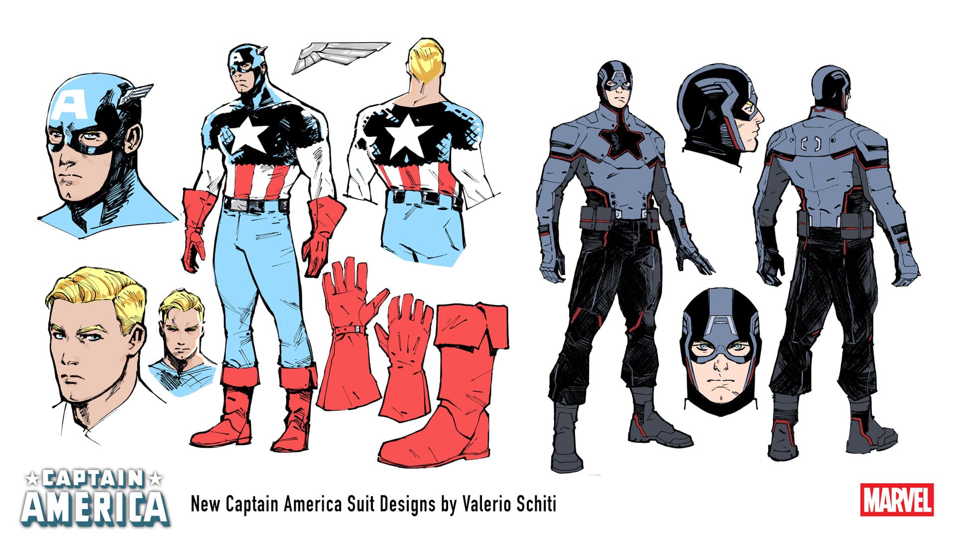 Captain America 2025 Suit by Valerio Schiti