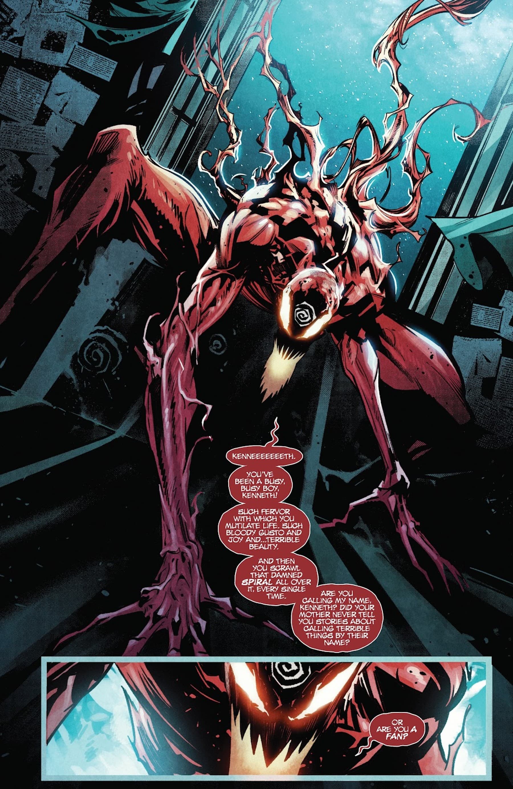 CARNAGE (2022) #1 page by Ram V and Francesco Manna