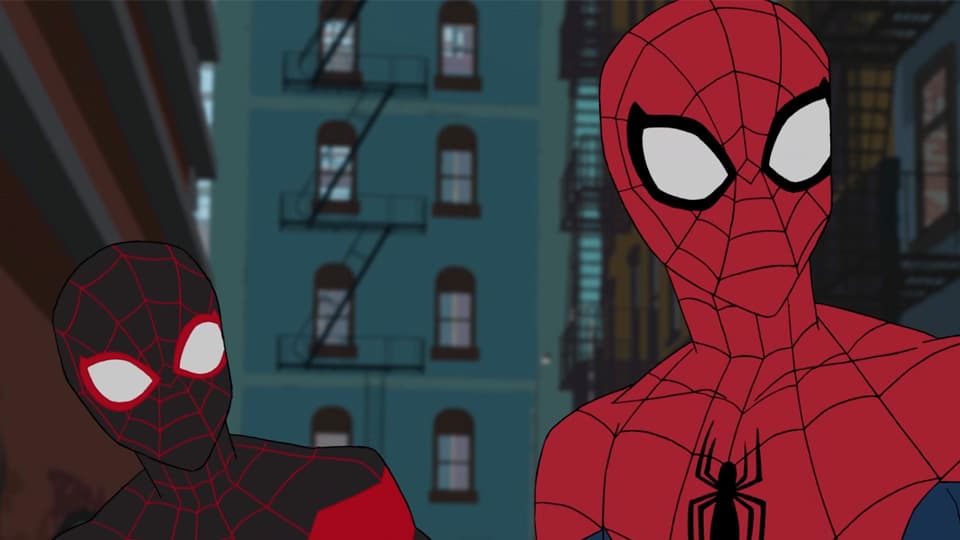 Image for Kraven Hunts Down Spidey and Miles Morales in New Animated Clip
