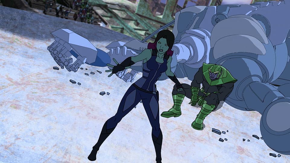 Image for It’s Drax vs. Thanos, Gladiator Style, in ‘Marvel’s Guardians of the Galaxy: Mission Breakout!’