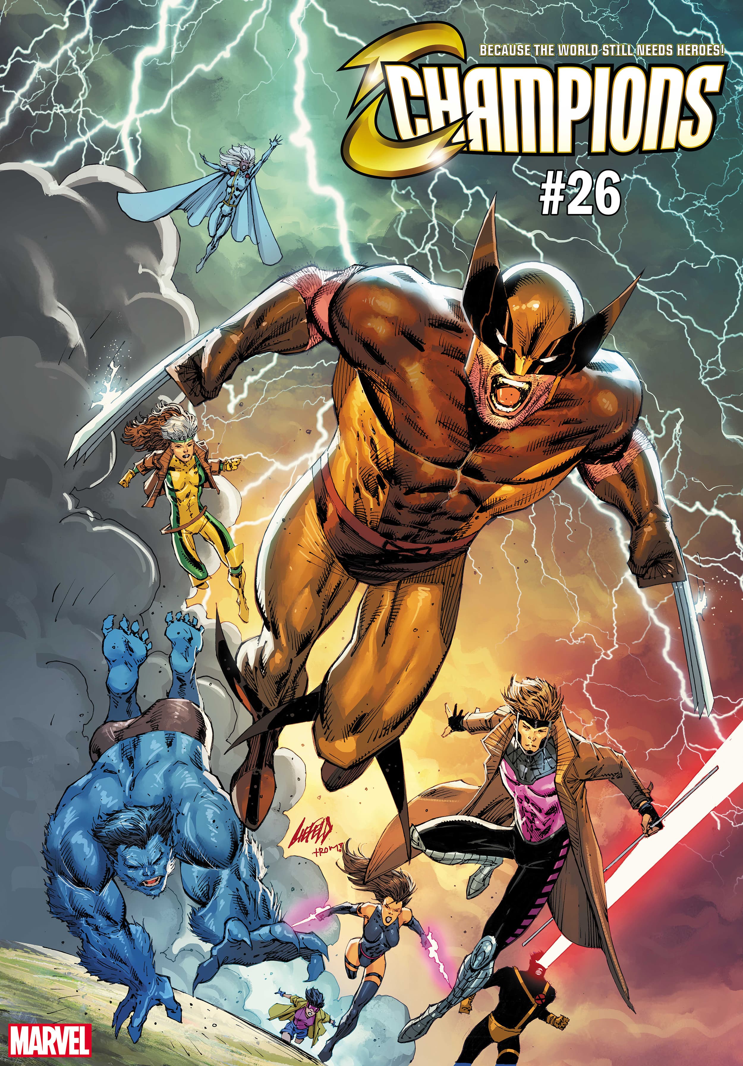 CHAMPIONS #26 / UNCANNY X-MEN VARIANT COVER by Rob Liefeld