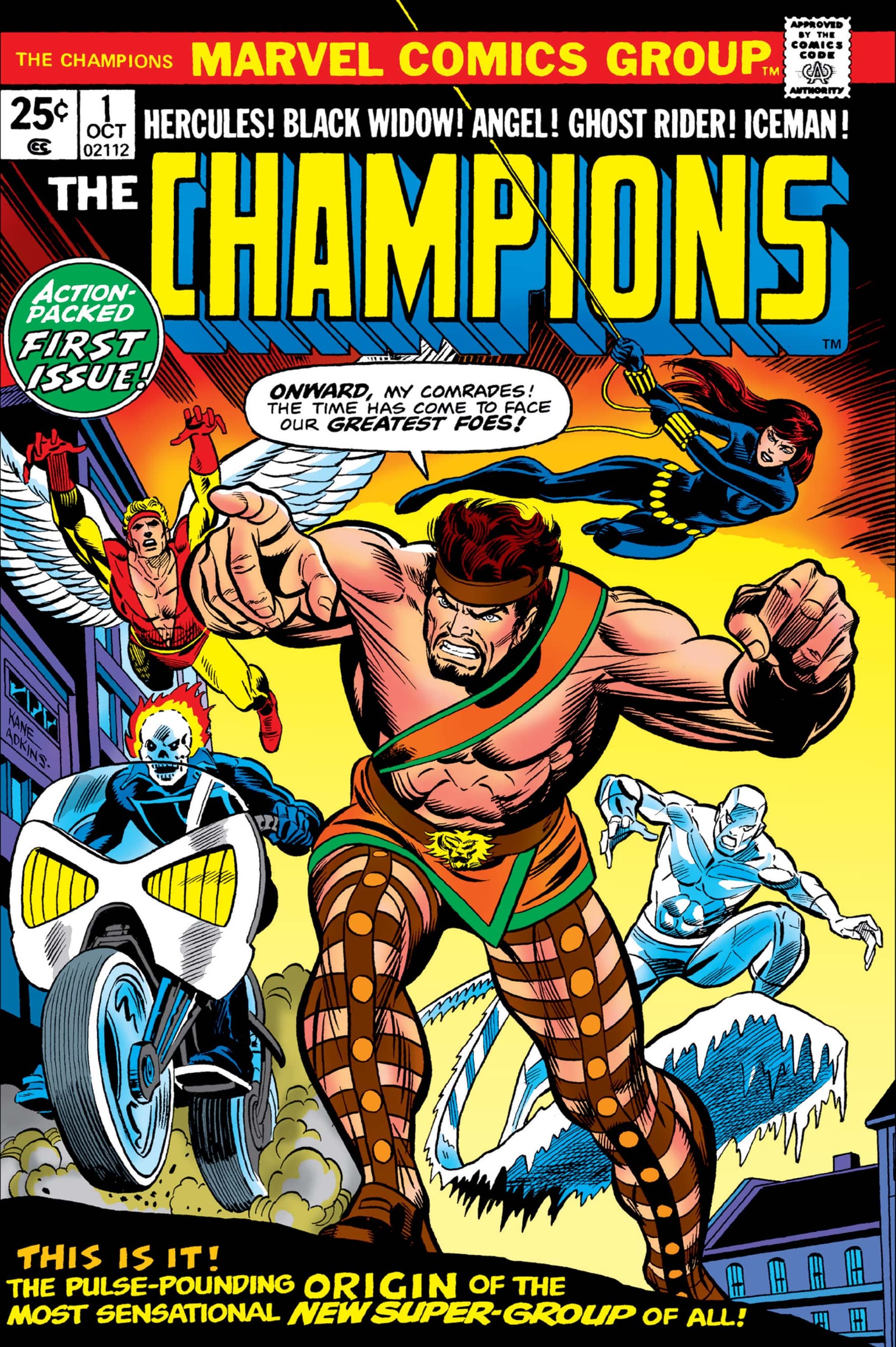 CHAMPIONS (1975) #1 cover by Gil Kane and Dan Adkins