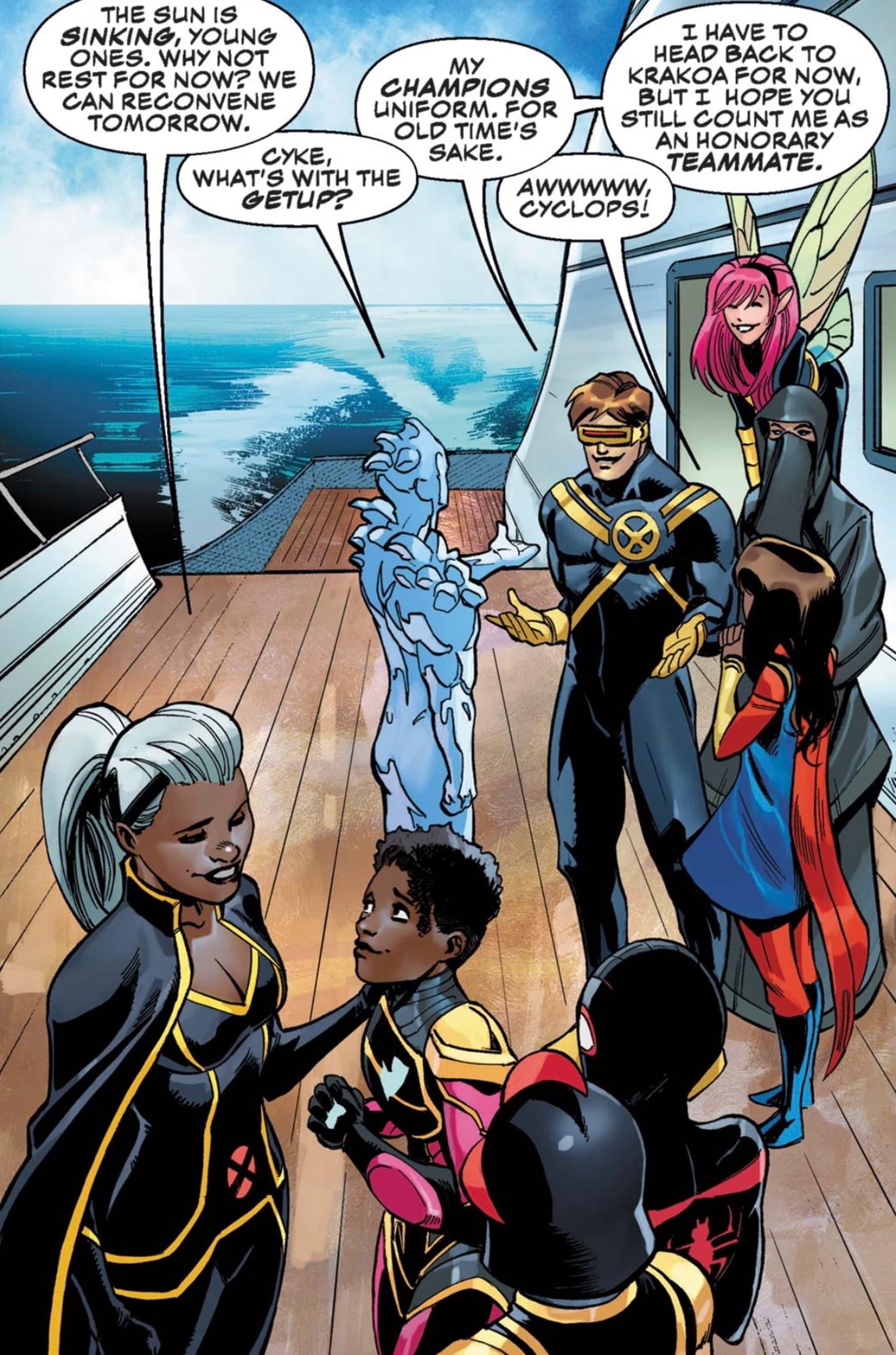 CHAMPIONS (2020) #4 panel by Eve L. Ewing and Robert Quinn