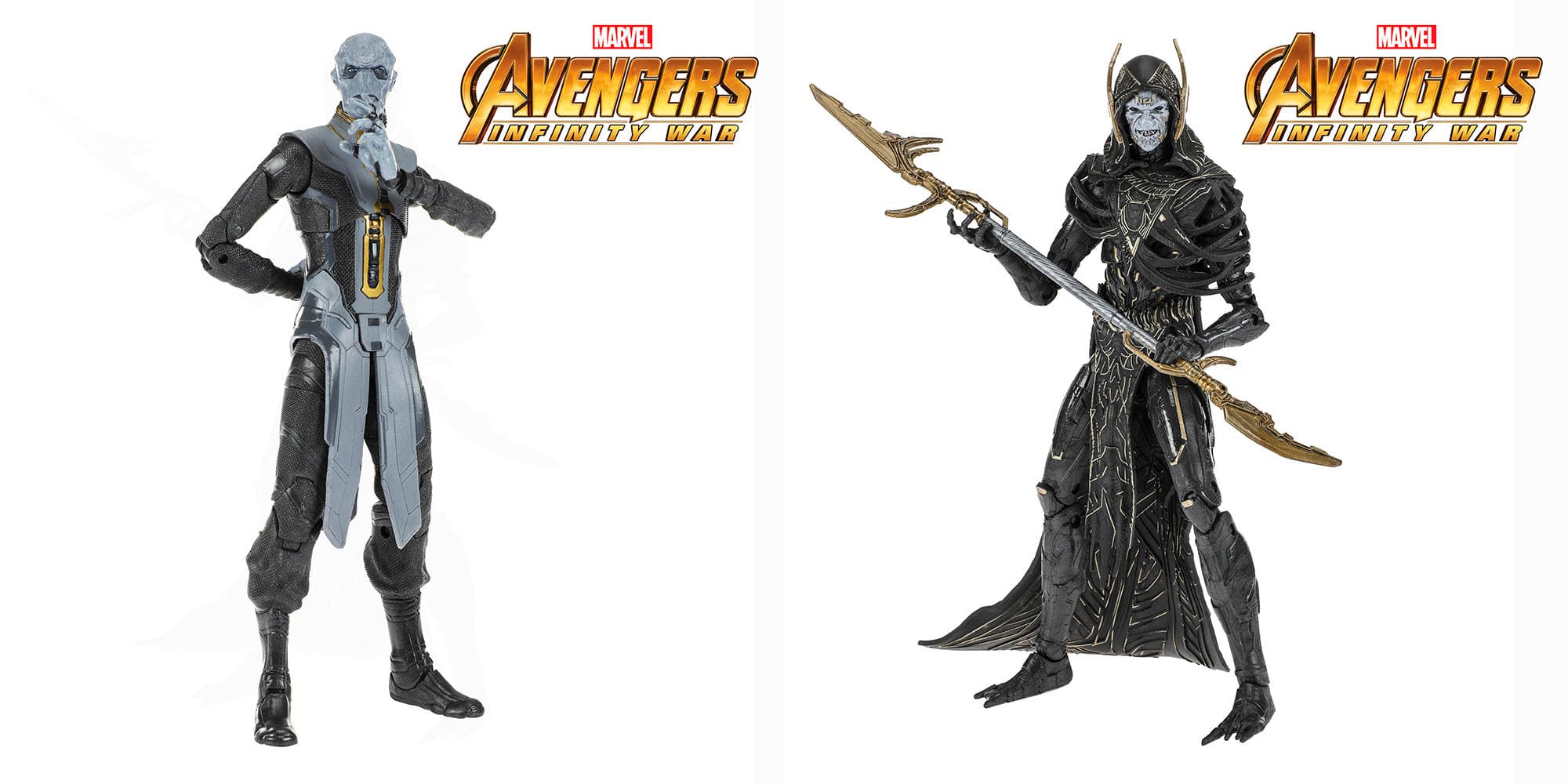 Marvel Legends Ebony Maw and Corvus Glaive Figures