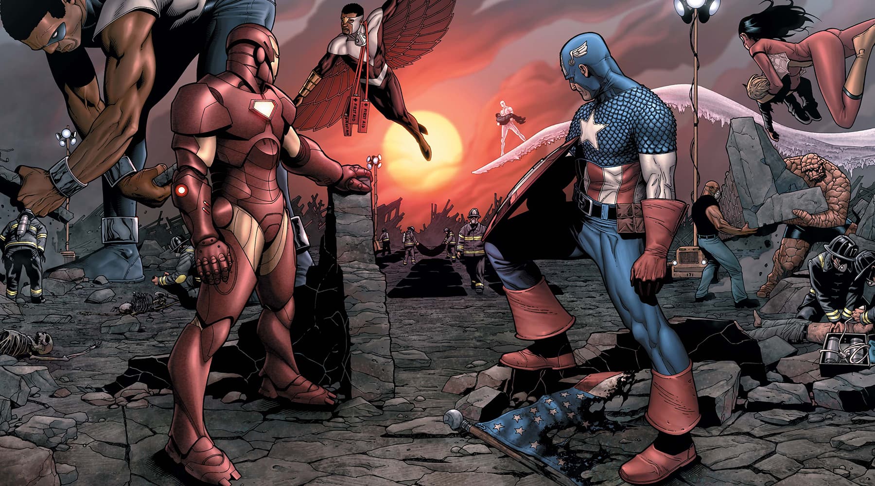 CIVIL WAR (2006) #1 by Mark Millar and Steve McNiven