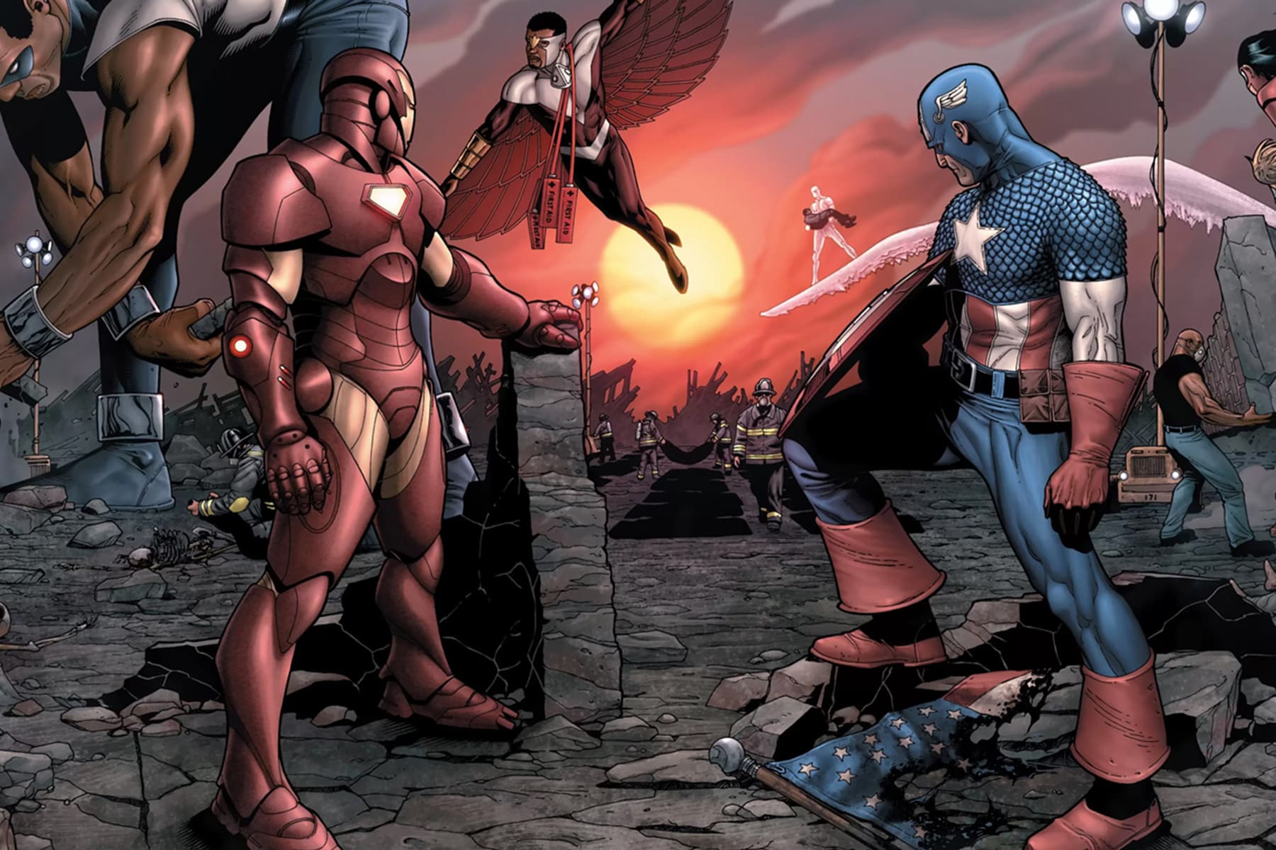 CIVIL WAR (2006) #1 by Mark Millar and Steve McNiven