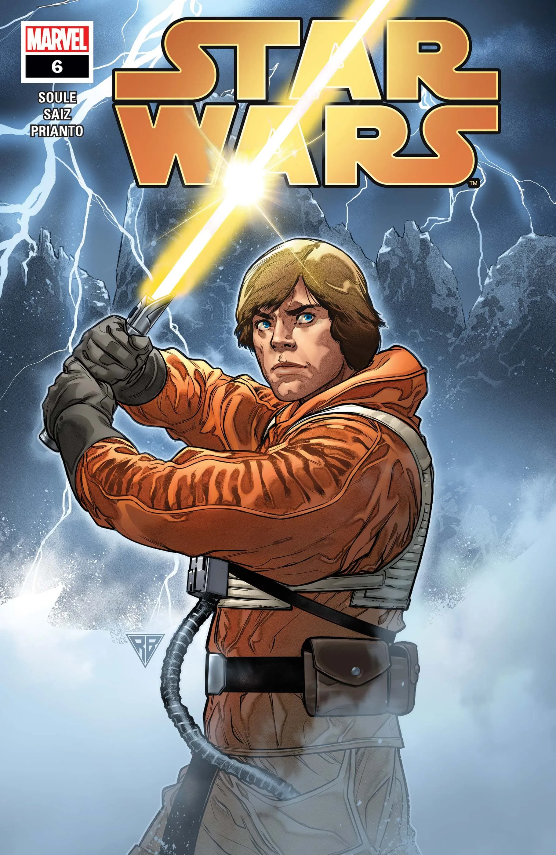 Luke Skywalker Wields a New Lightsaber in 'Star Wars' #6