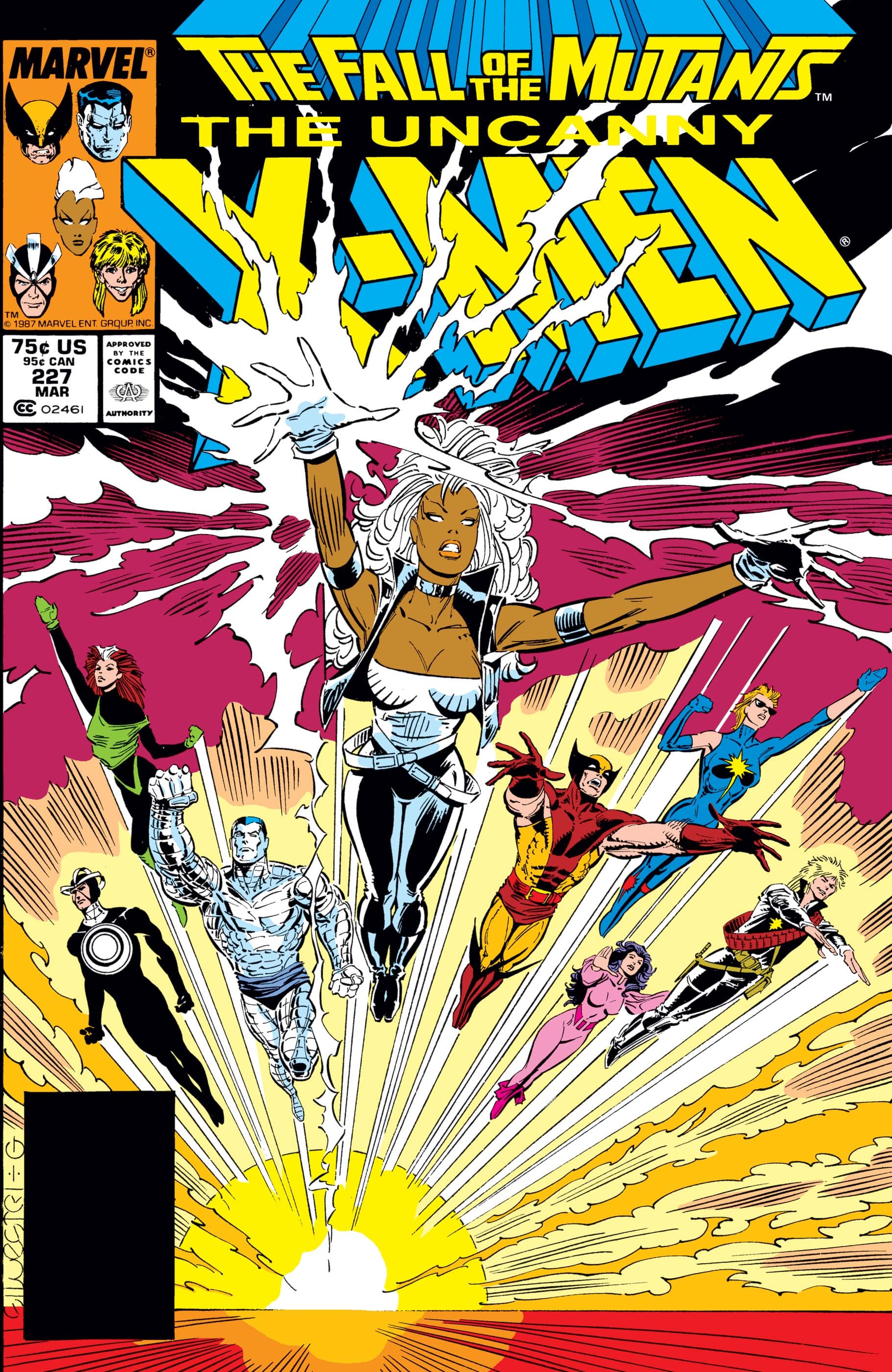 UNCANNY X-MEN (1963) #227 cover by Marc Silvestri
