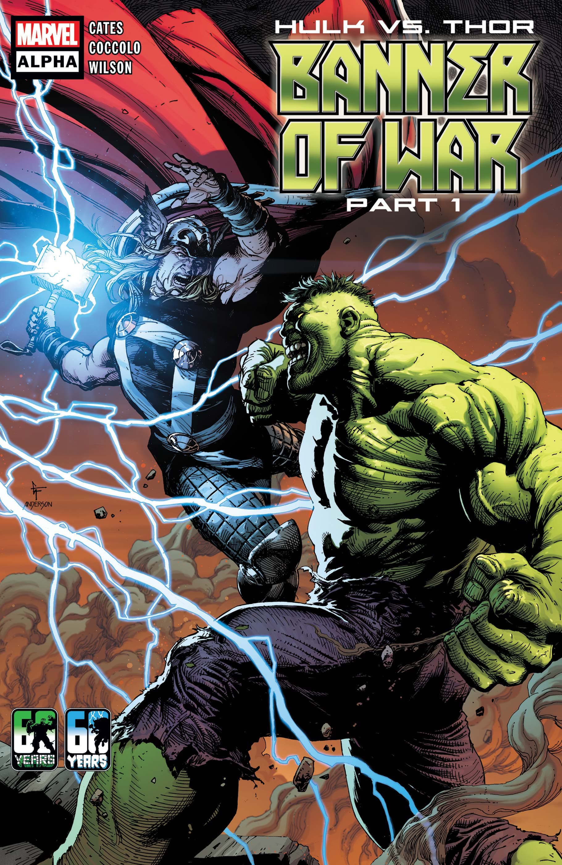 HULK VS. THOR: BANNER OF WAR ALPHA #1 cover by Gary Frank