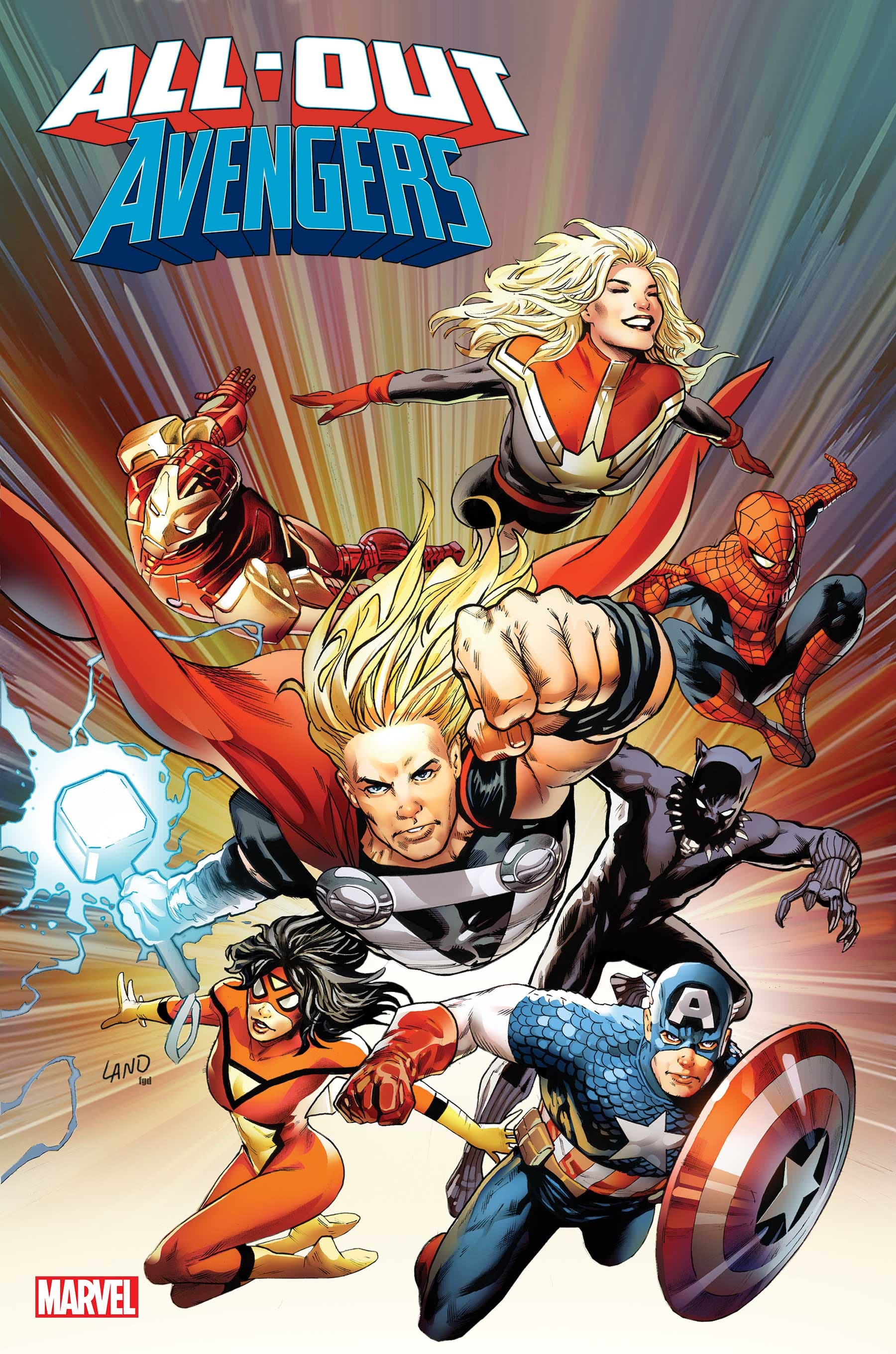 ALL-OUT AVENGERS (2022) #1 cover by Greg Land