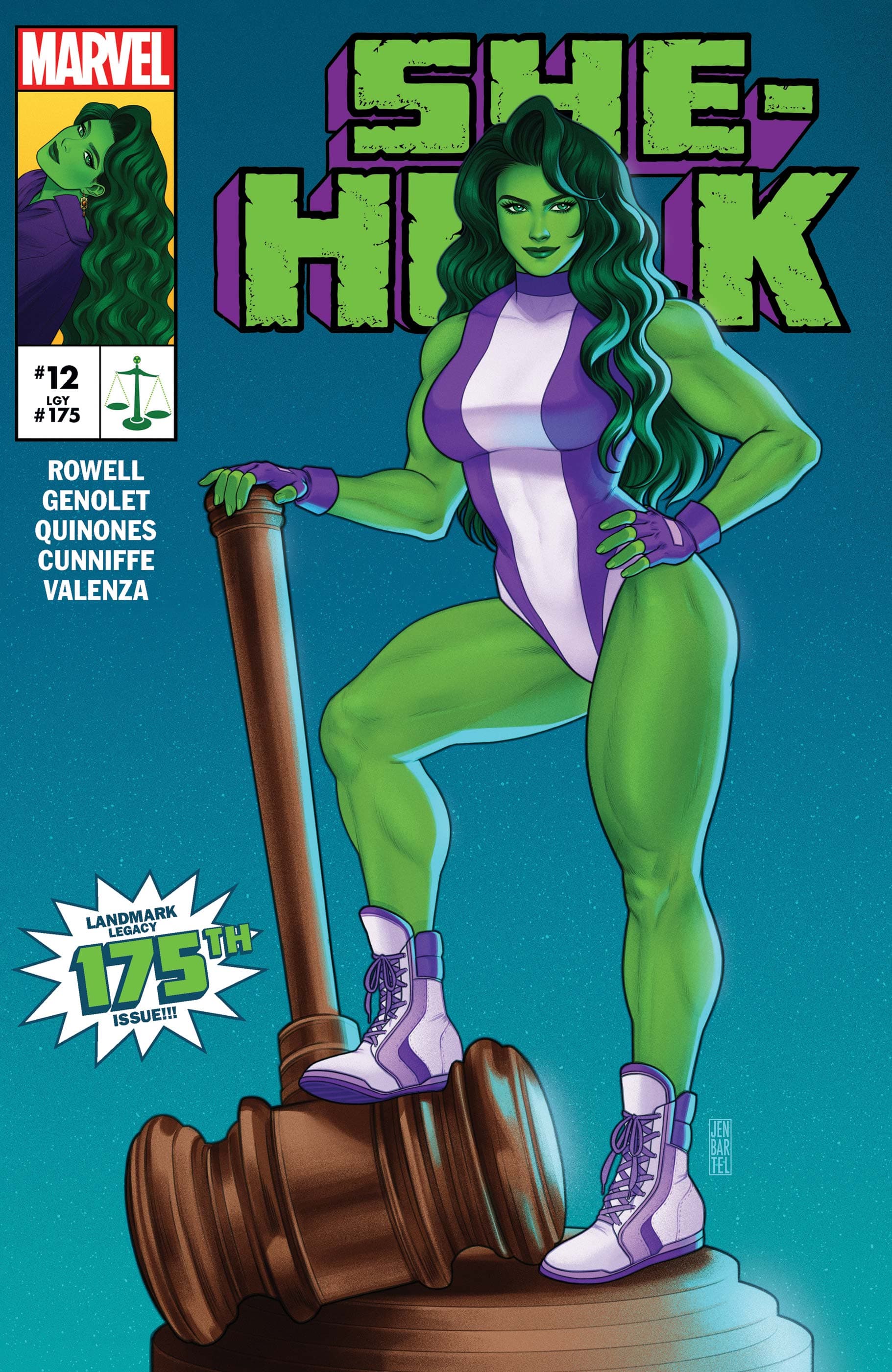 SHE-HULK (2022) #12 cover by Jen Bartel