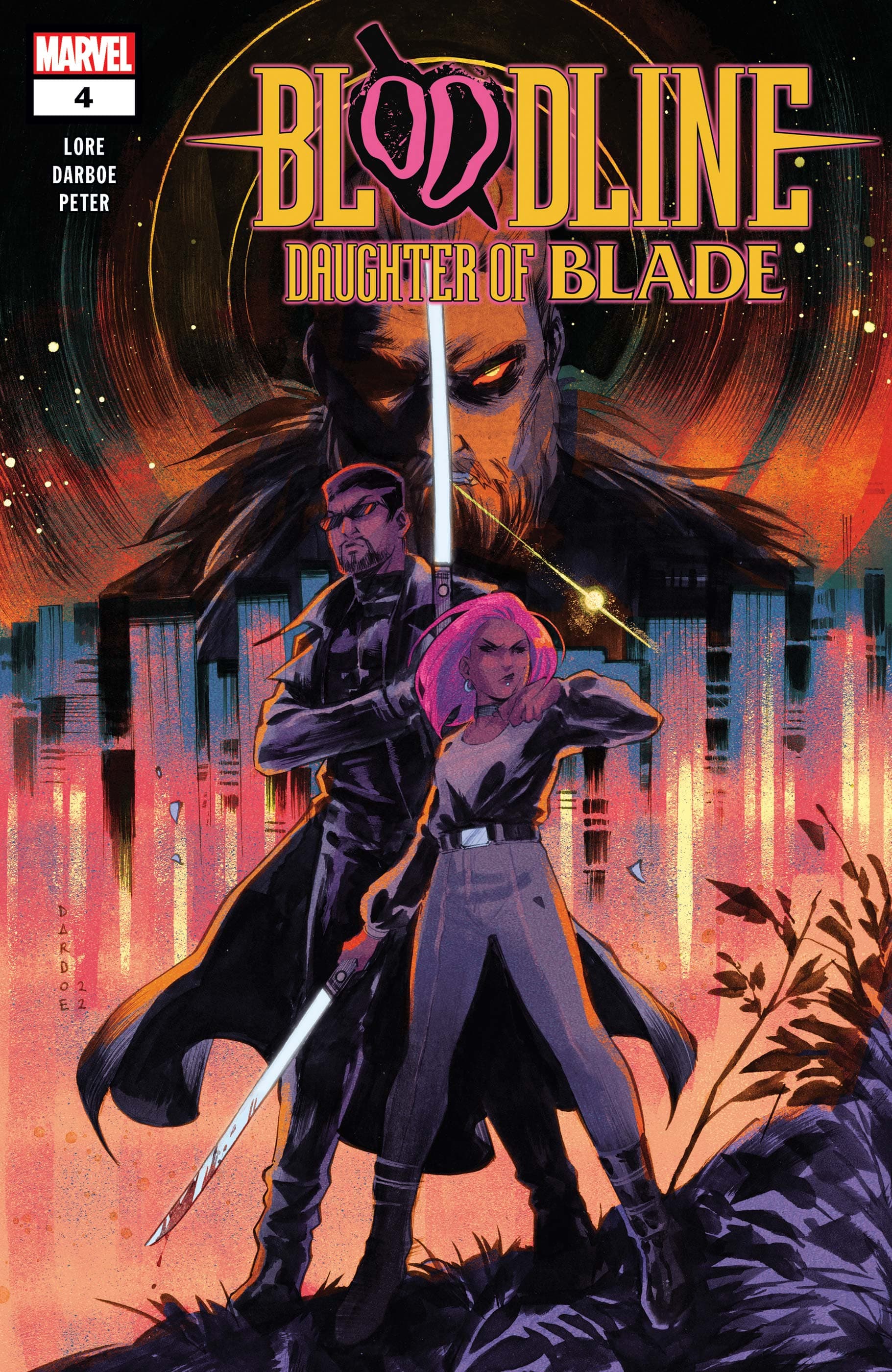 BLOODLINE: DAUGHTER OF BLADE (2023) #4 cover by Karen S. Darboe