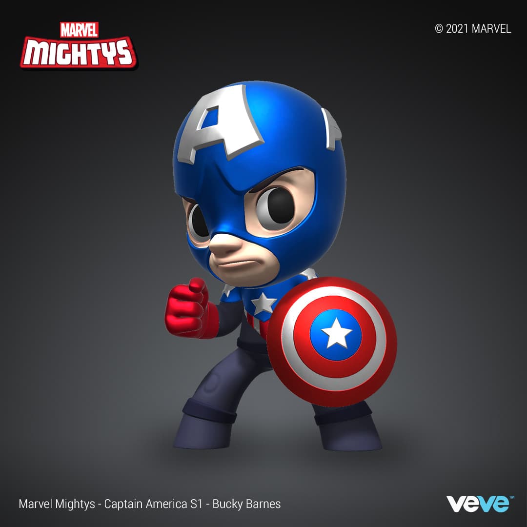 Marvel Mightys - Season 1 - Captain America -Bucky Barnes - RARE