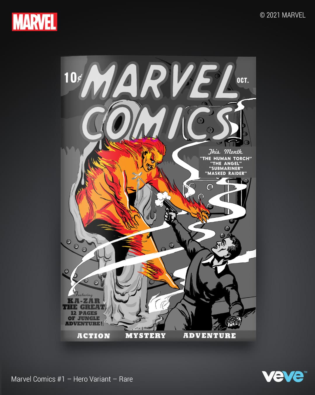 MARVEL COMICS #1: Hero Variant (Rare)