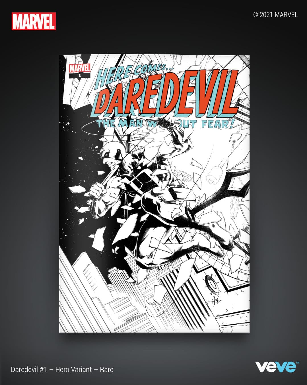 DAREDEVIL #1 RARE – Hero Variant (VeVe Exclusive)