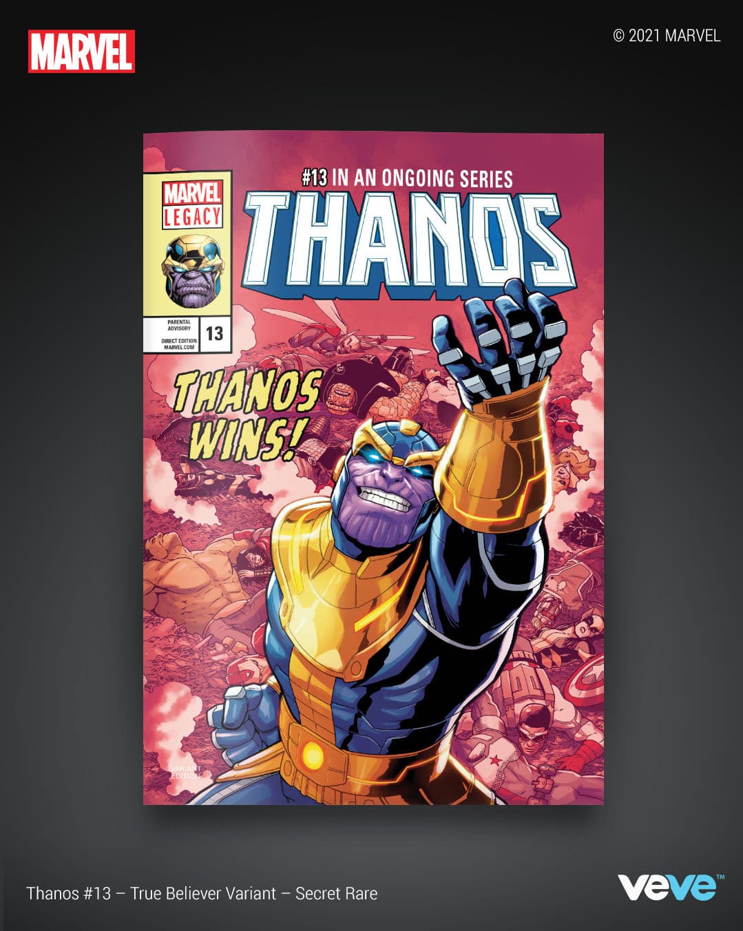 THANOS #13 SECRET RARE – True Believer Variant