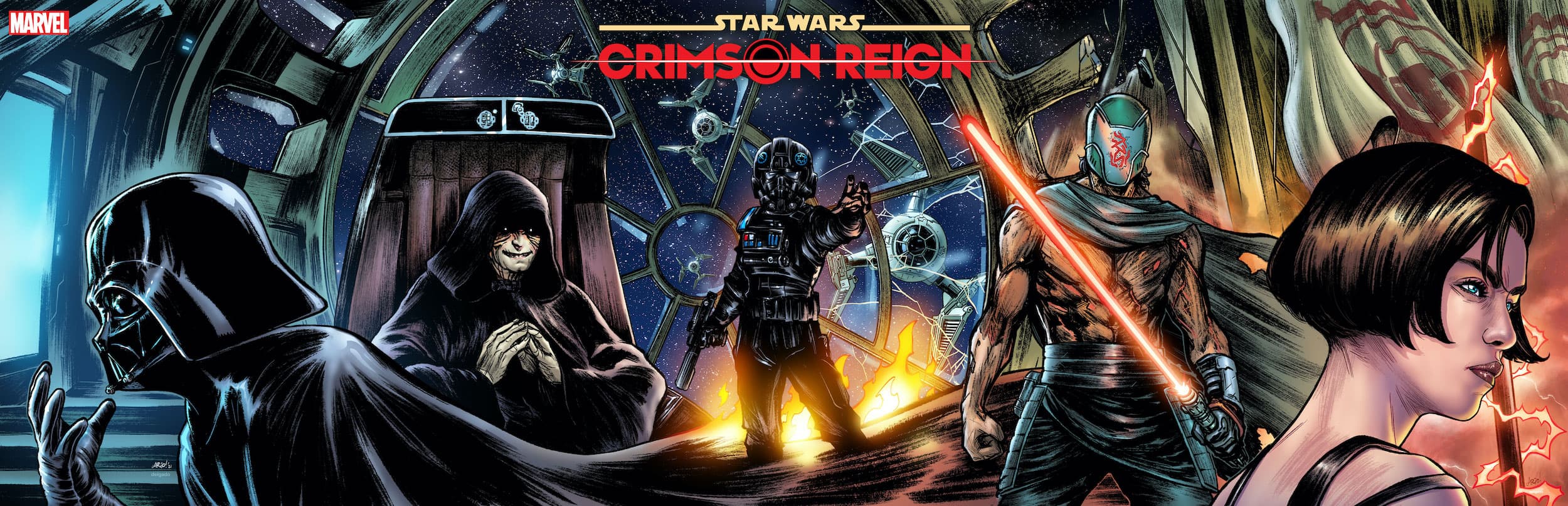 STAR WARS: CRIMSON REIGN #1 connecting cover by Ario Anindito